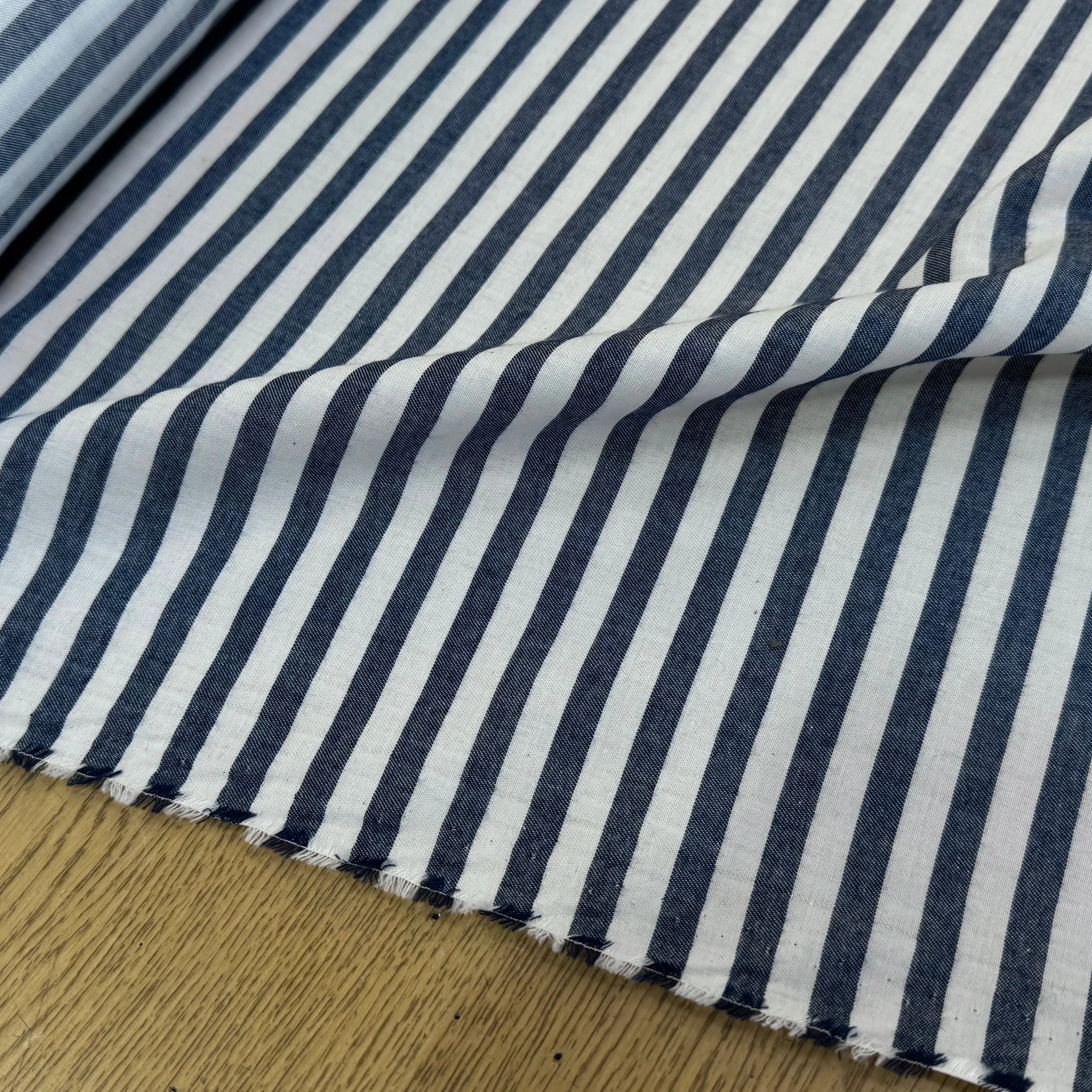 COTON GROSSES RAYURES GRIS BLANC 80% CO - My Little Coupon