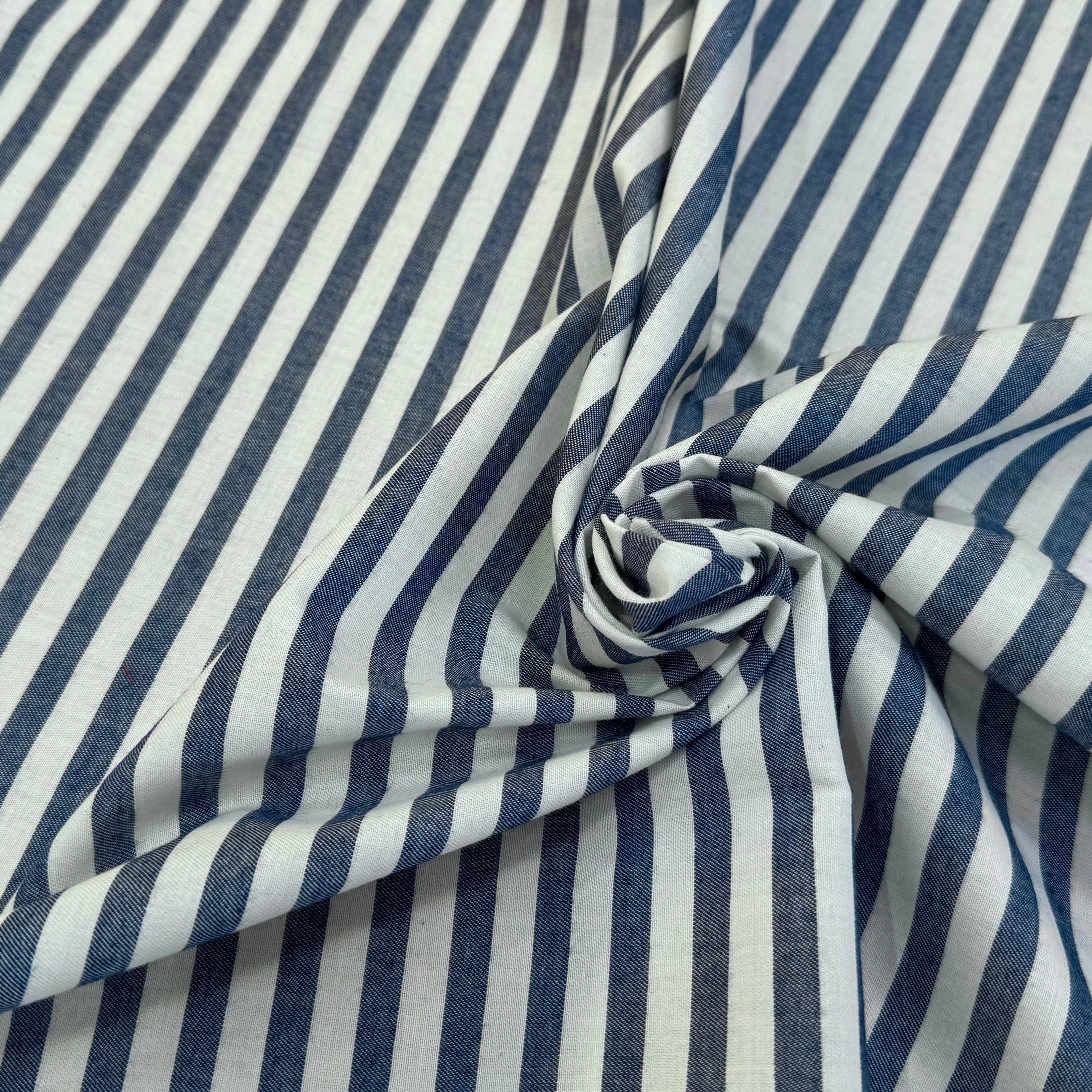 COTON GROSSES RAYURES GRIS BLANC 80% CO - My Little Coupon