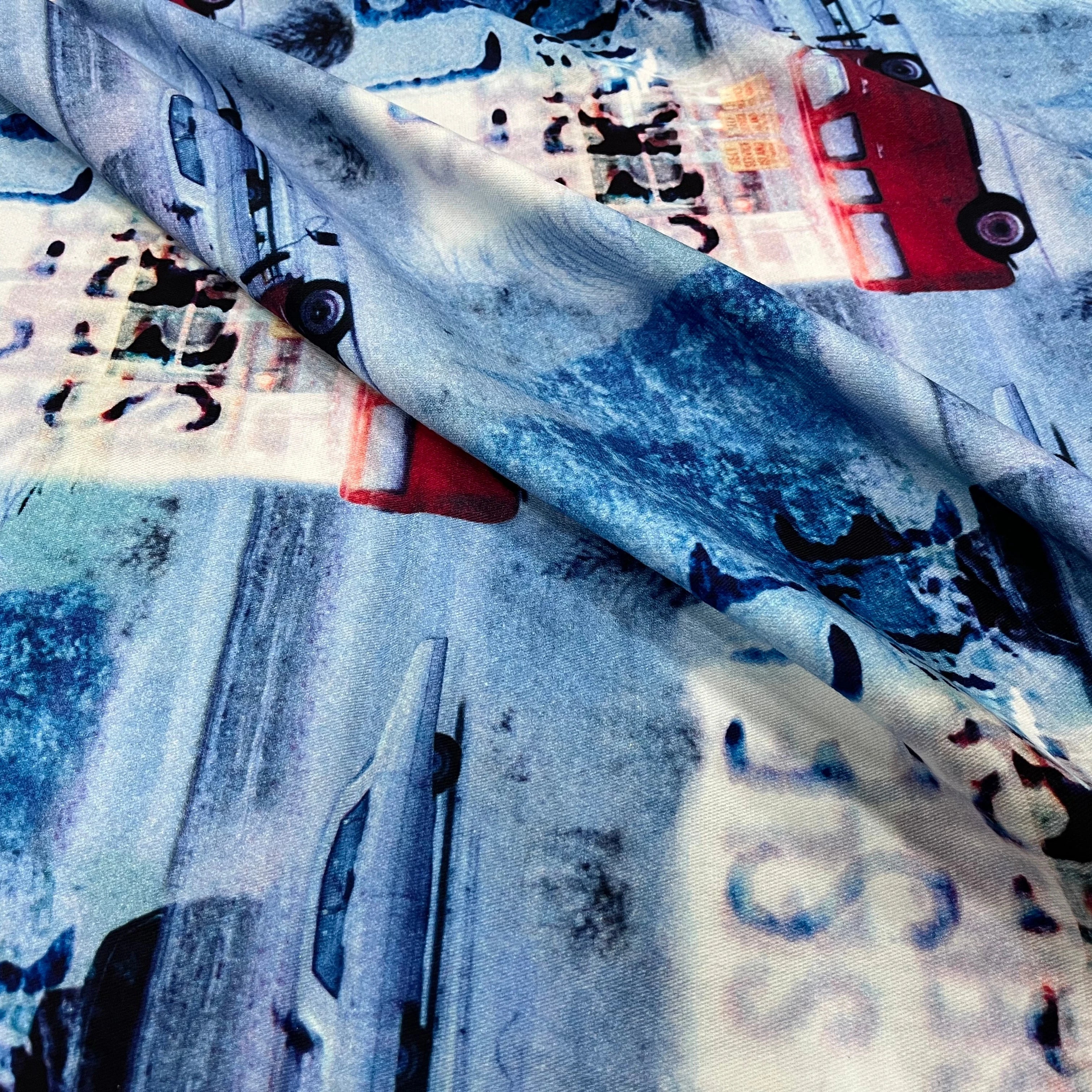 COTON GYN BLEU MOTIF VOITURE - My Little Coupon