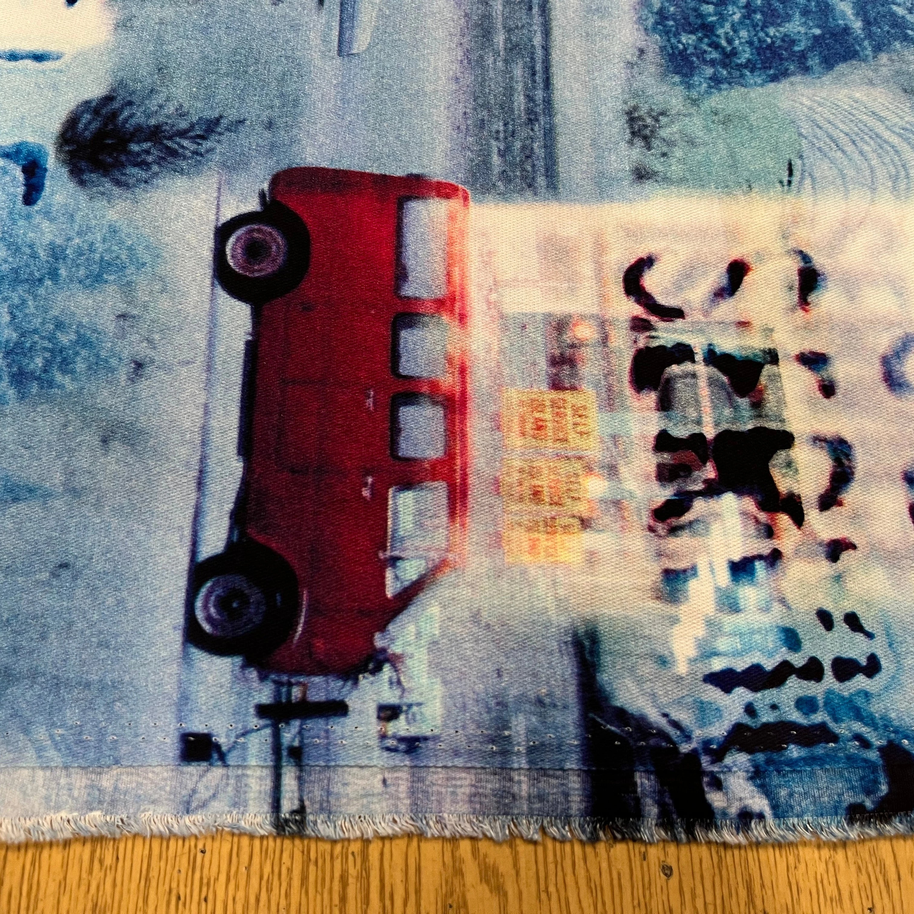 COTON GYN BLEU MOTIF VOITURE - My Little Coupon