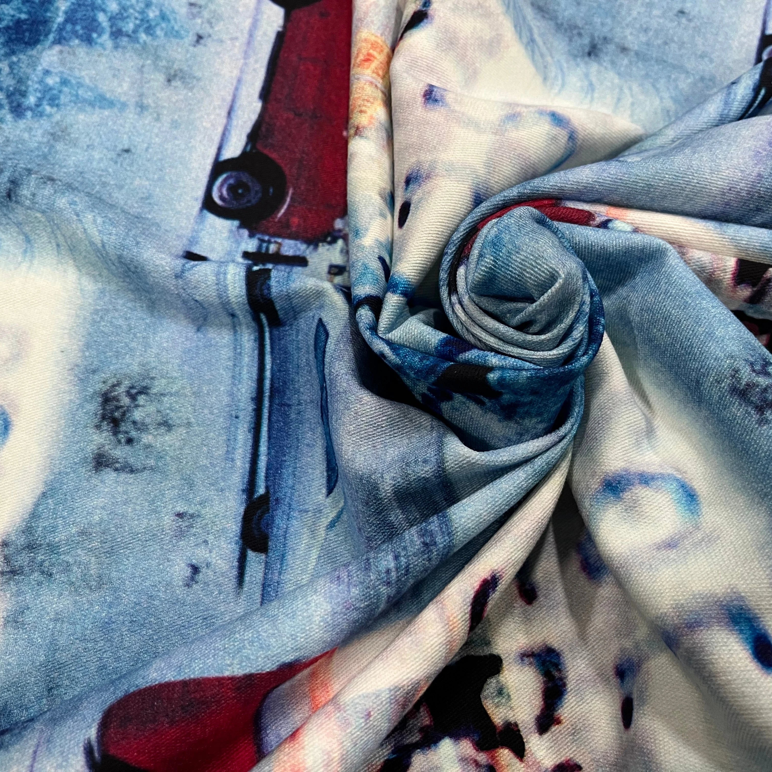 COTON GYN BLEU MOTIF VOITURE - My Little Coupon