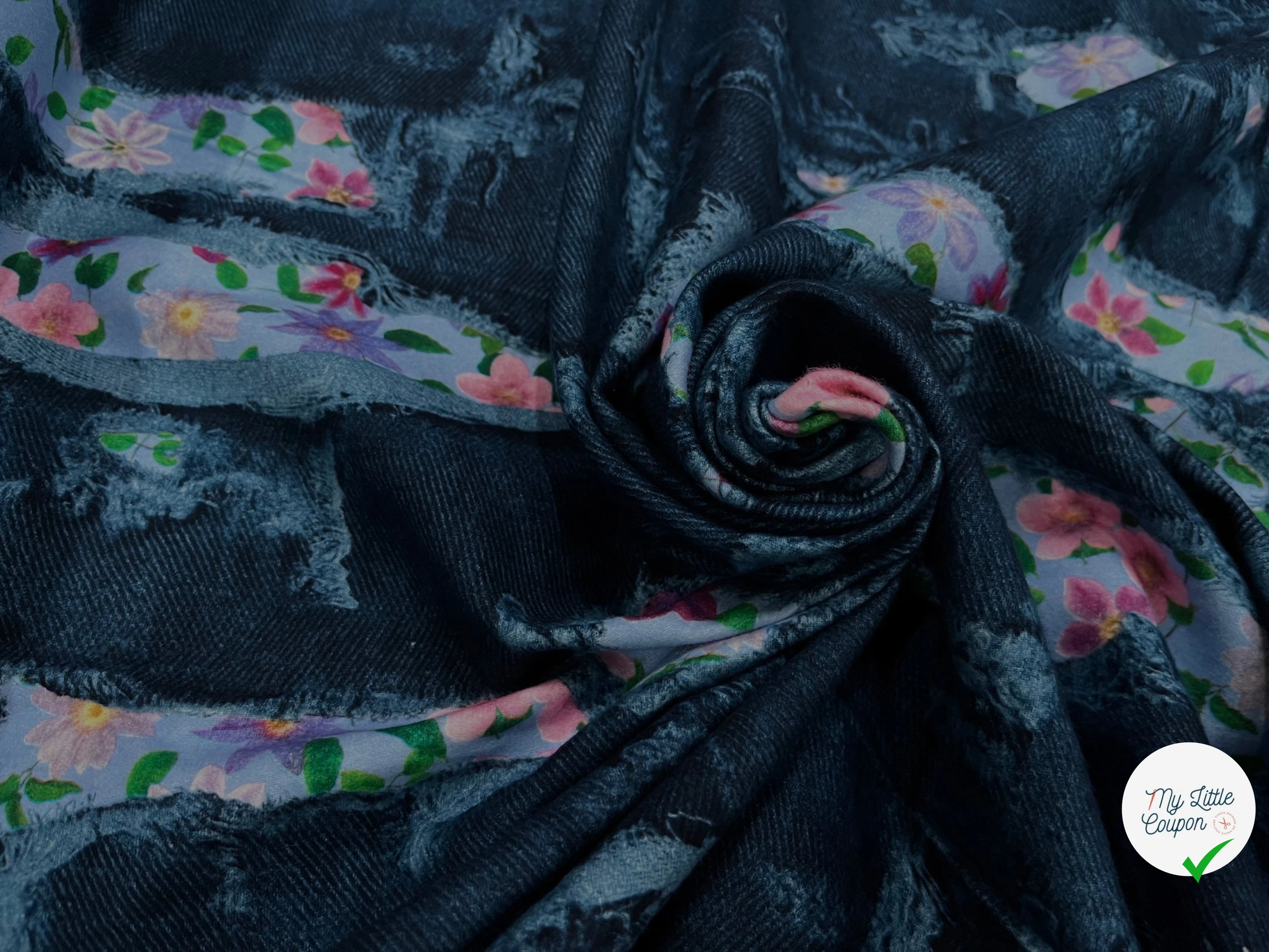 COTON GYN NUIT IMPRIMÉ FLEURS SOUPLE - My Little Coupon