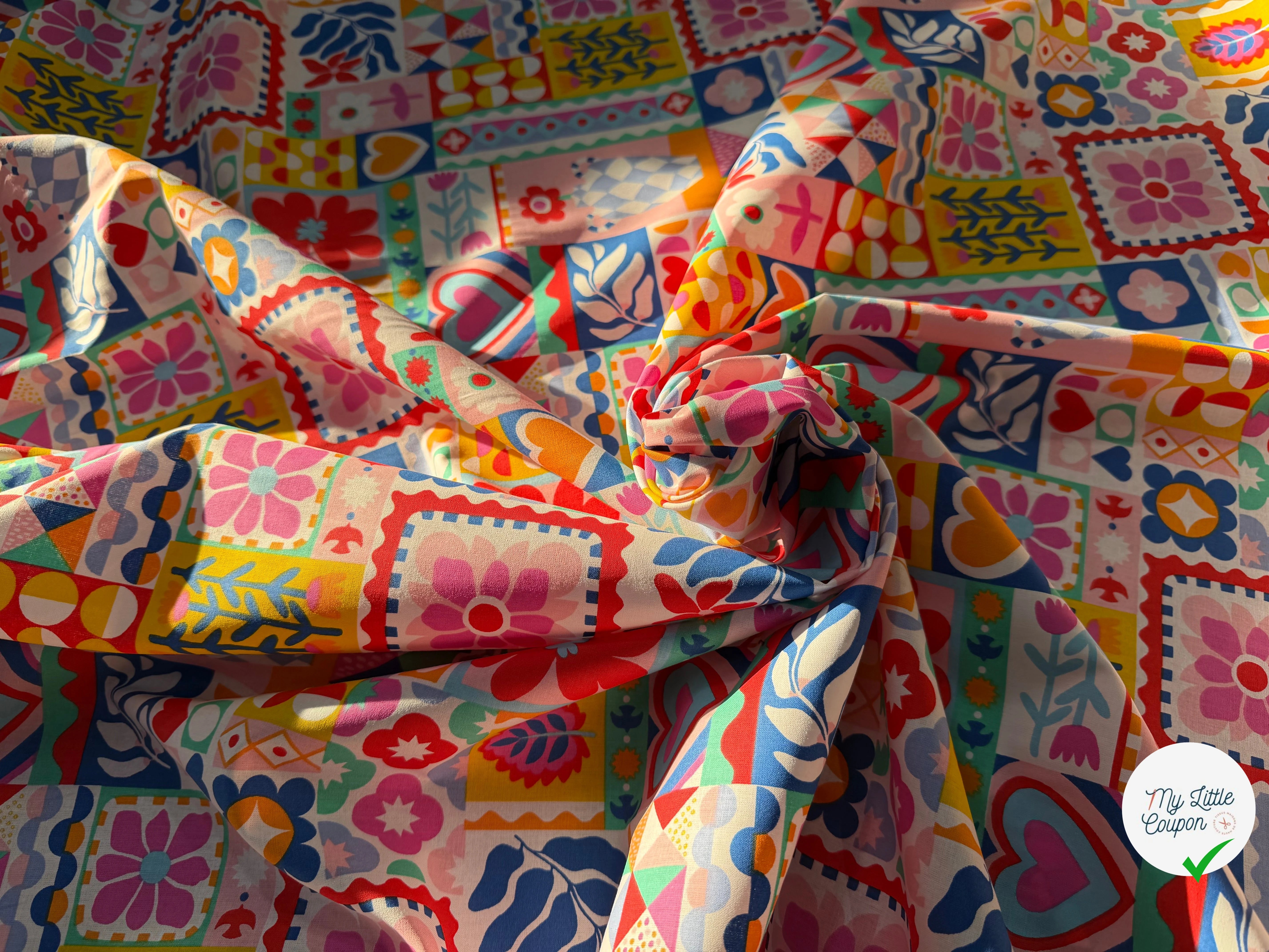 COTON IMPRIMÉ BIMBA BLANC - My Little Coupon