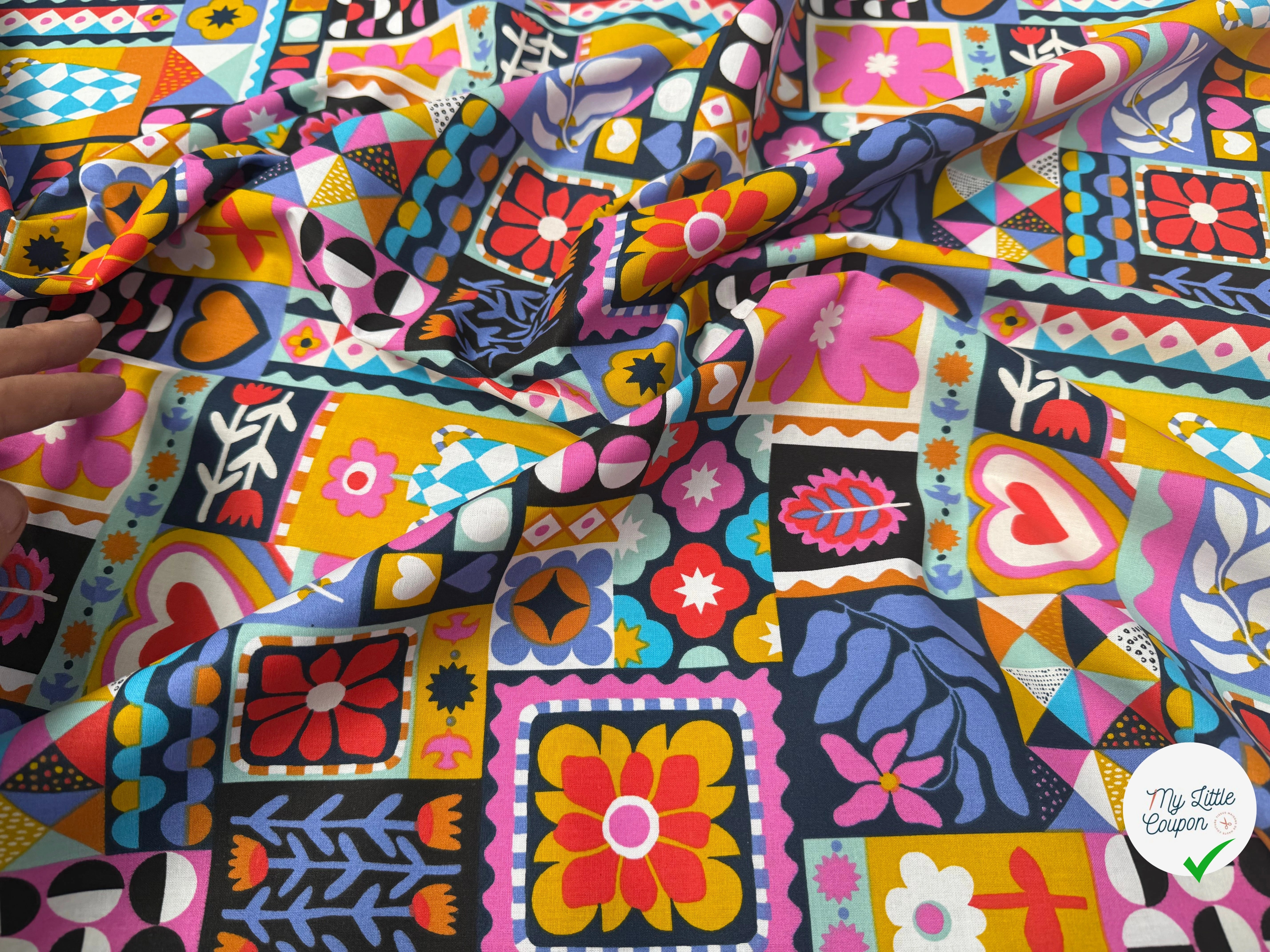 COTON IMPRIMÉ BIMBA NOIR - My Little Coupon