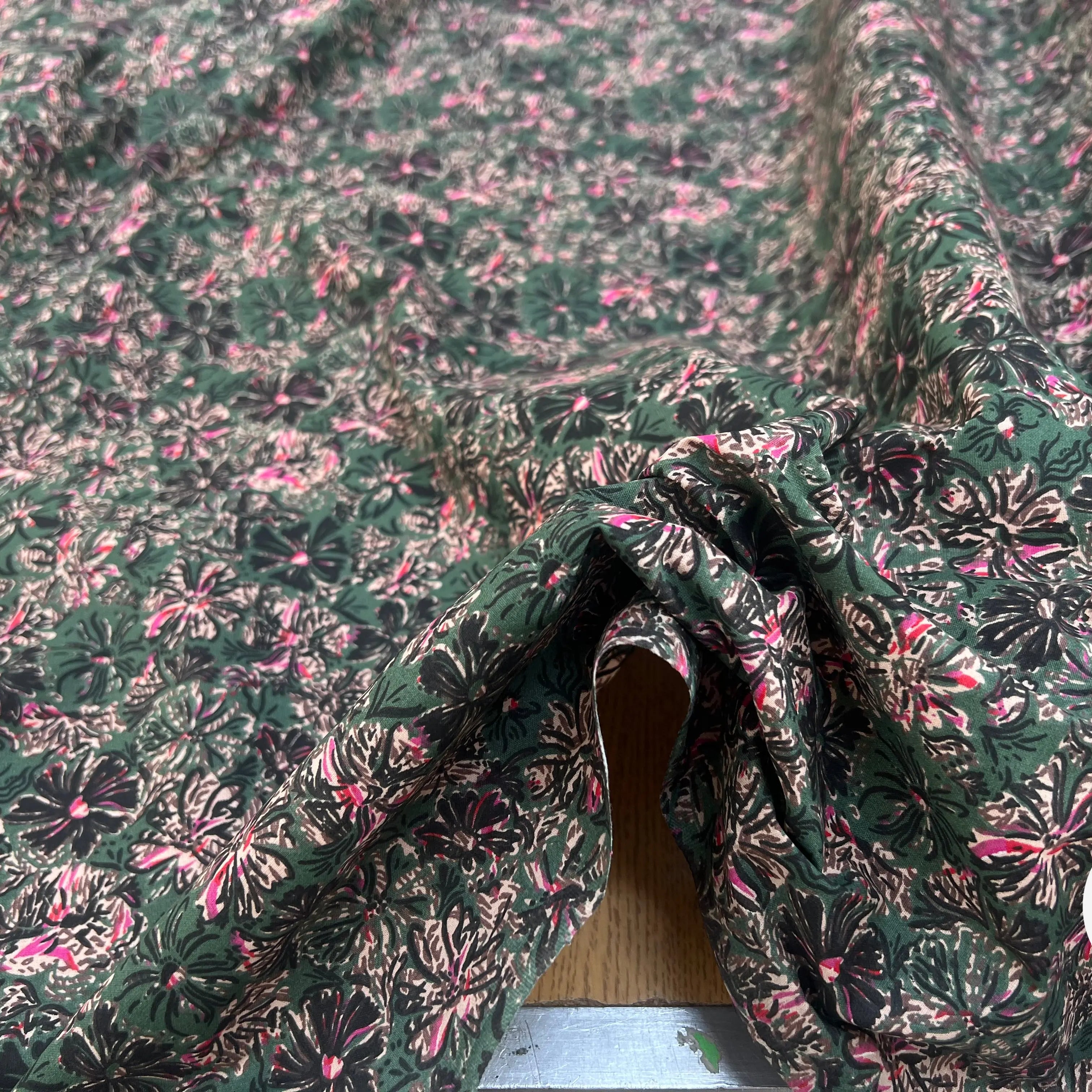 COTON IMPRIMÉ ENZA VERT / ROSE ENZA.NKDQ37ARL150020 - My Little Coupon