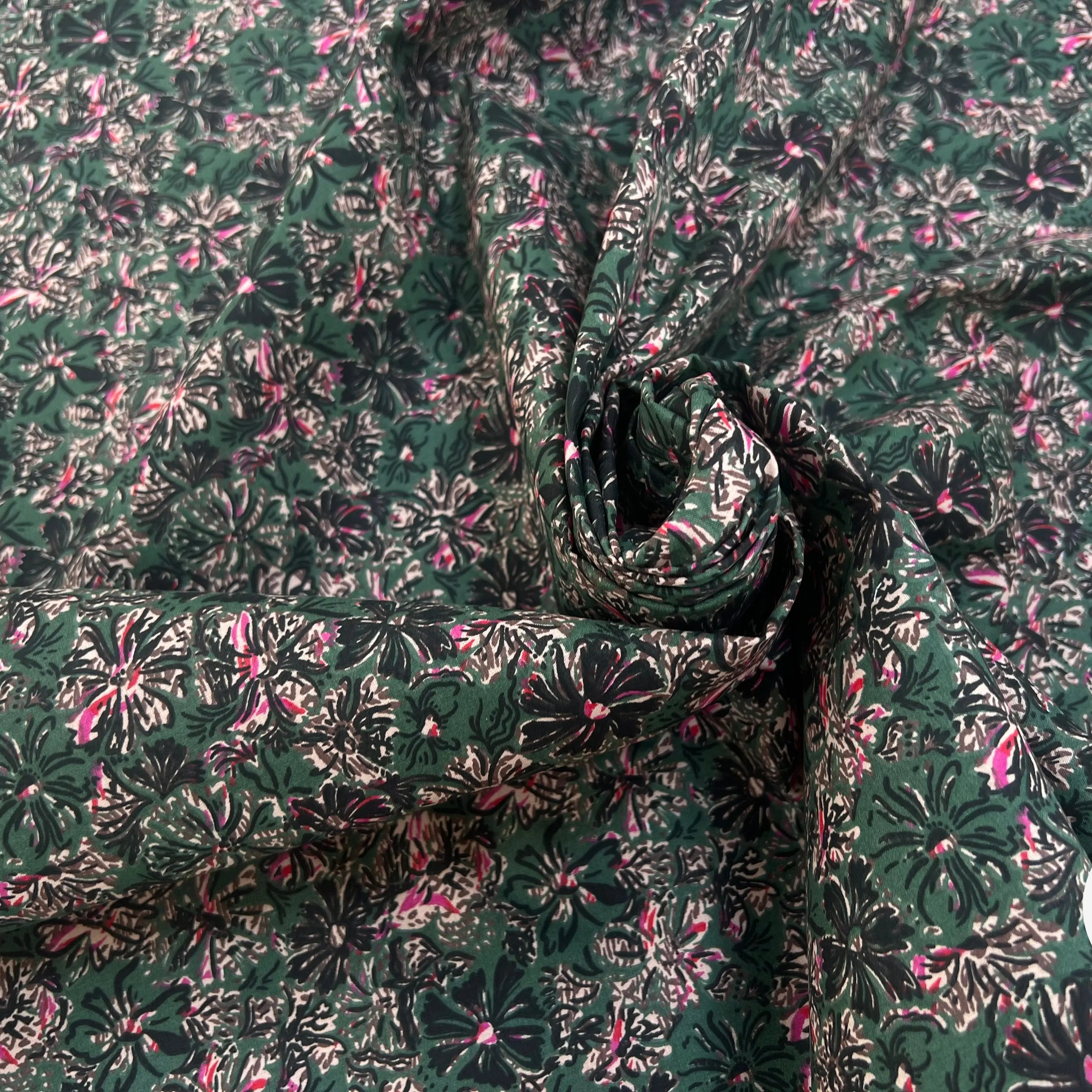 COTON IMPRIMÉ ENZA VERT / ROSE ENZA.NKDQ37ARL150020 - My Little Coupon