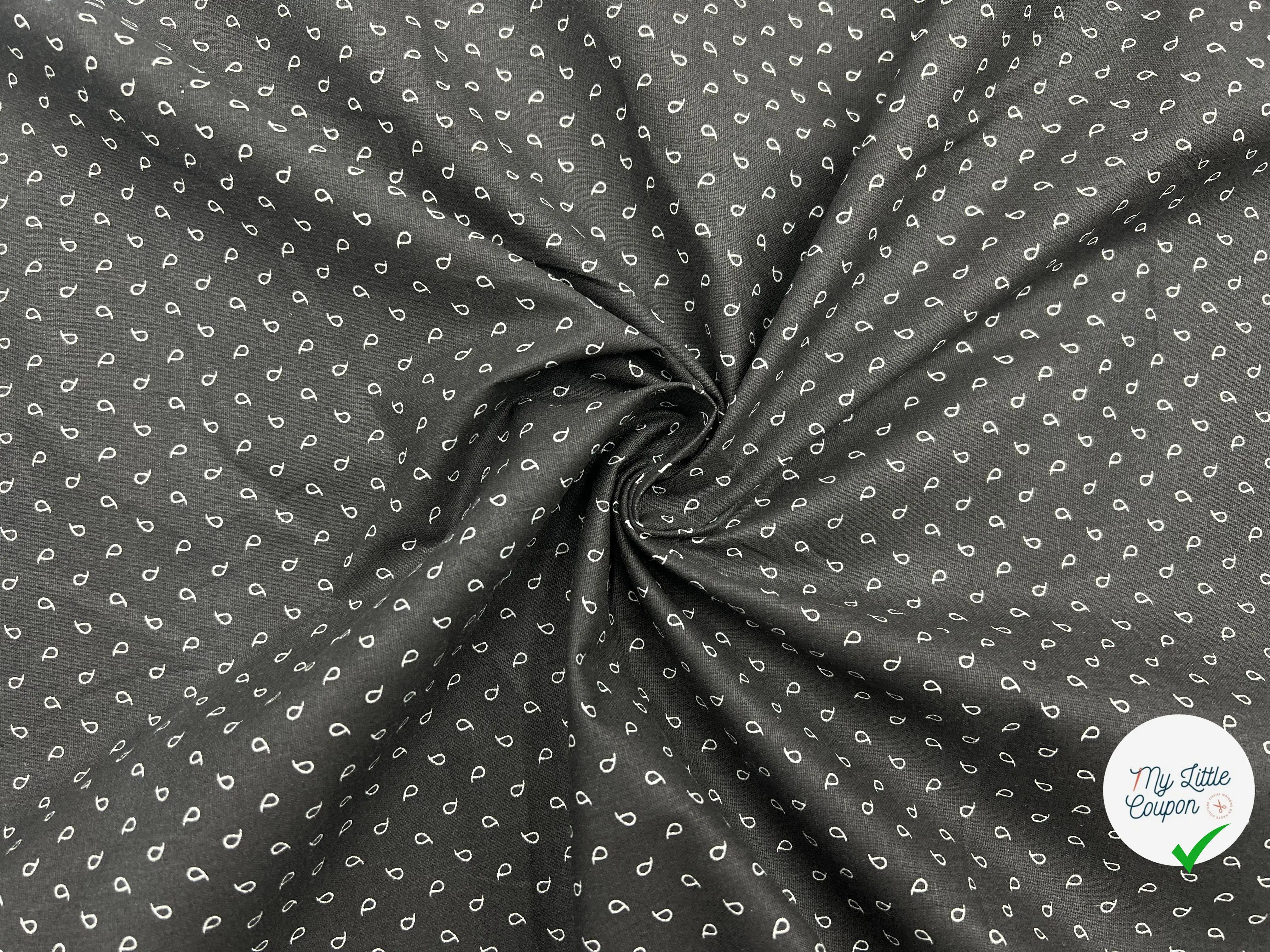COTON IMPRIMÉ FERMIER GOUTELETTES - My Little Coupon - tissu - coudre