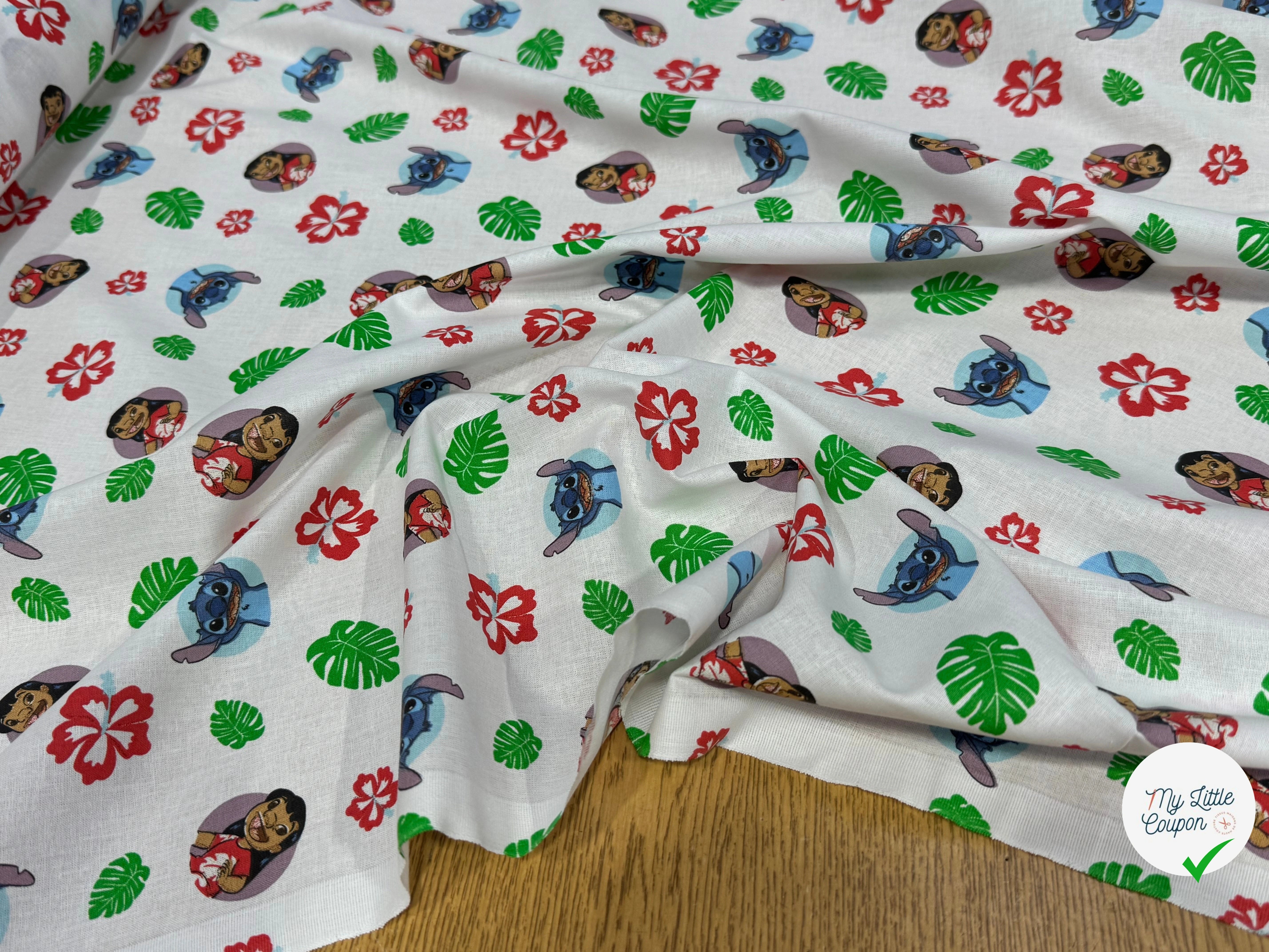 COTON IMPRIMÉ LILO & STITCH TOGETHER - My Little Coupon