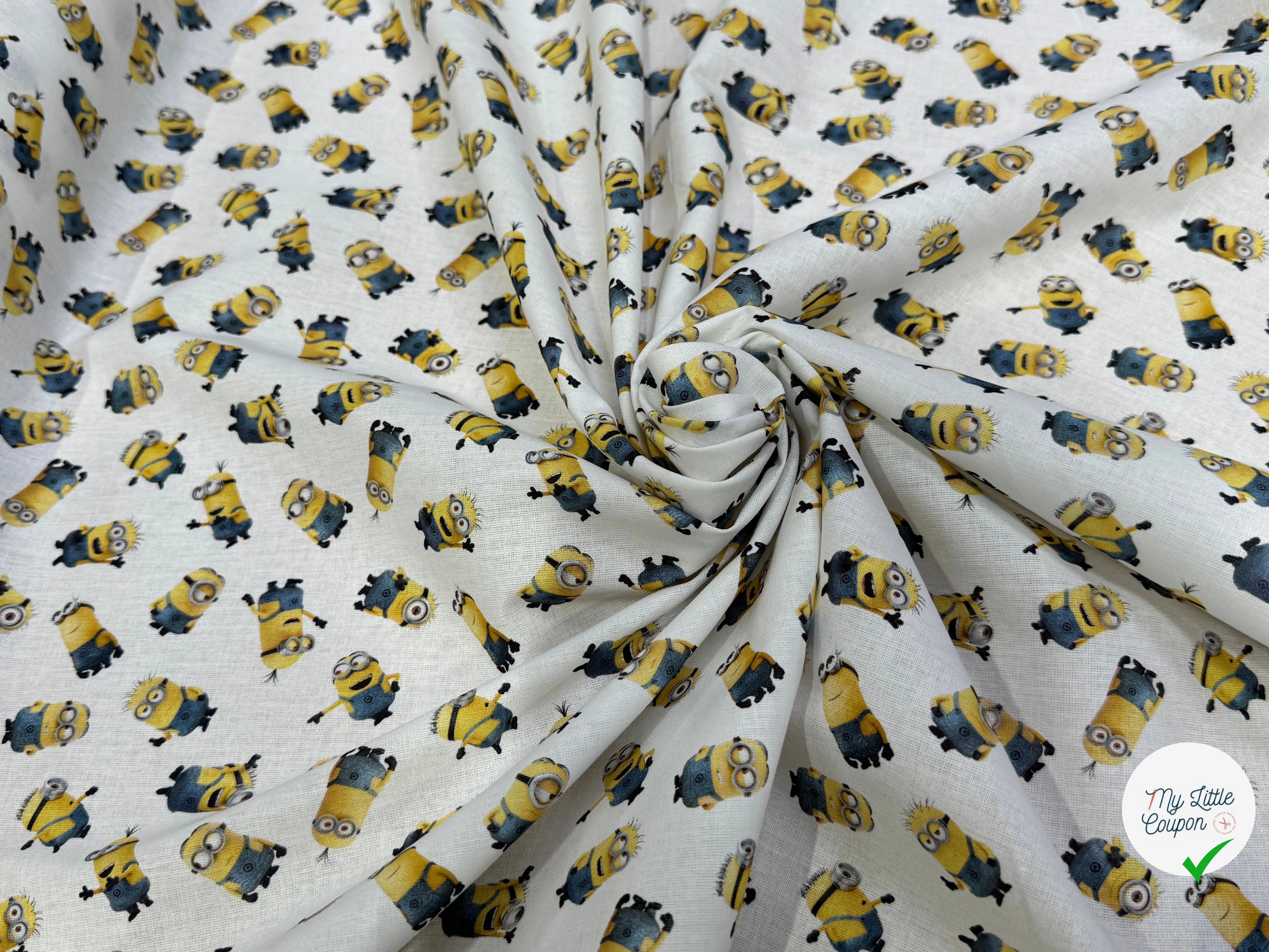 COTON IMPRIMÉ MINIONS DESPICABLE - My Little Coupon