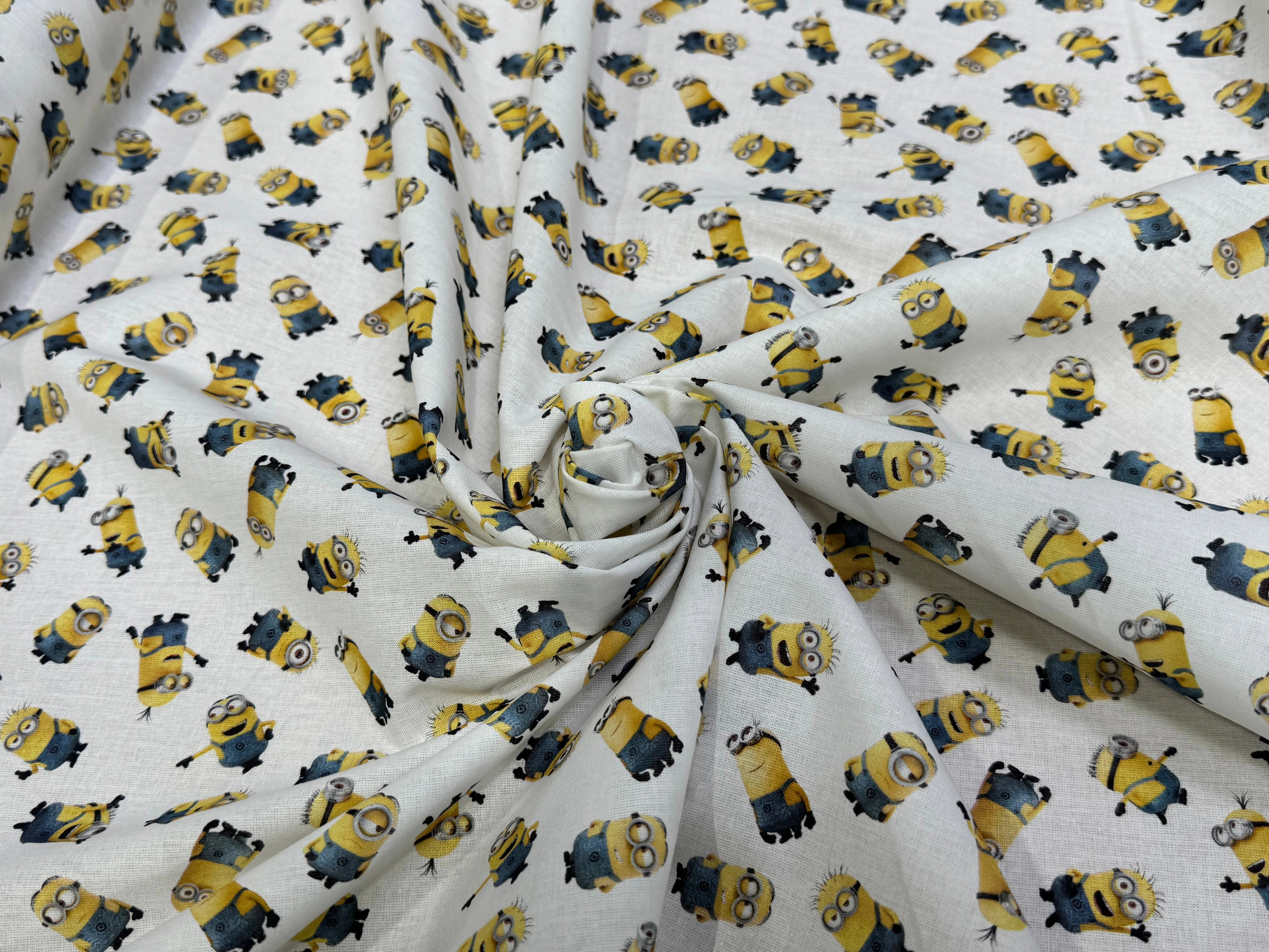 COTON IMPRIMÉ MINIONS DESPICABLE - My Little Coupon