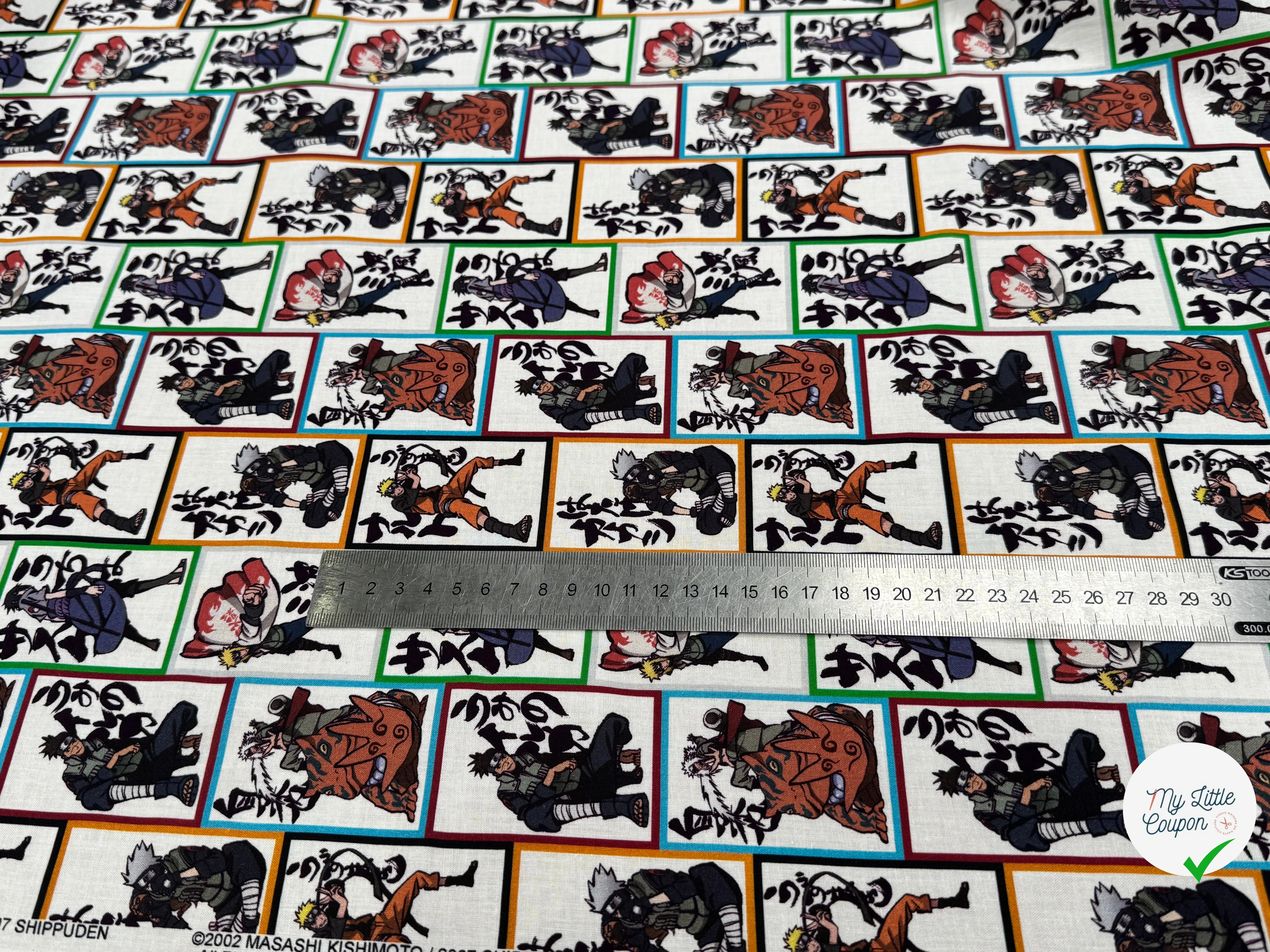 COTON IMPRIMÉ NA VISUELS NARUTO B50 - My Little Coupon