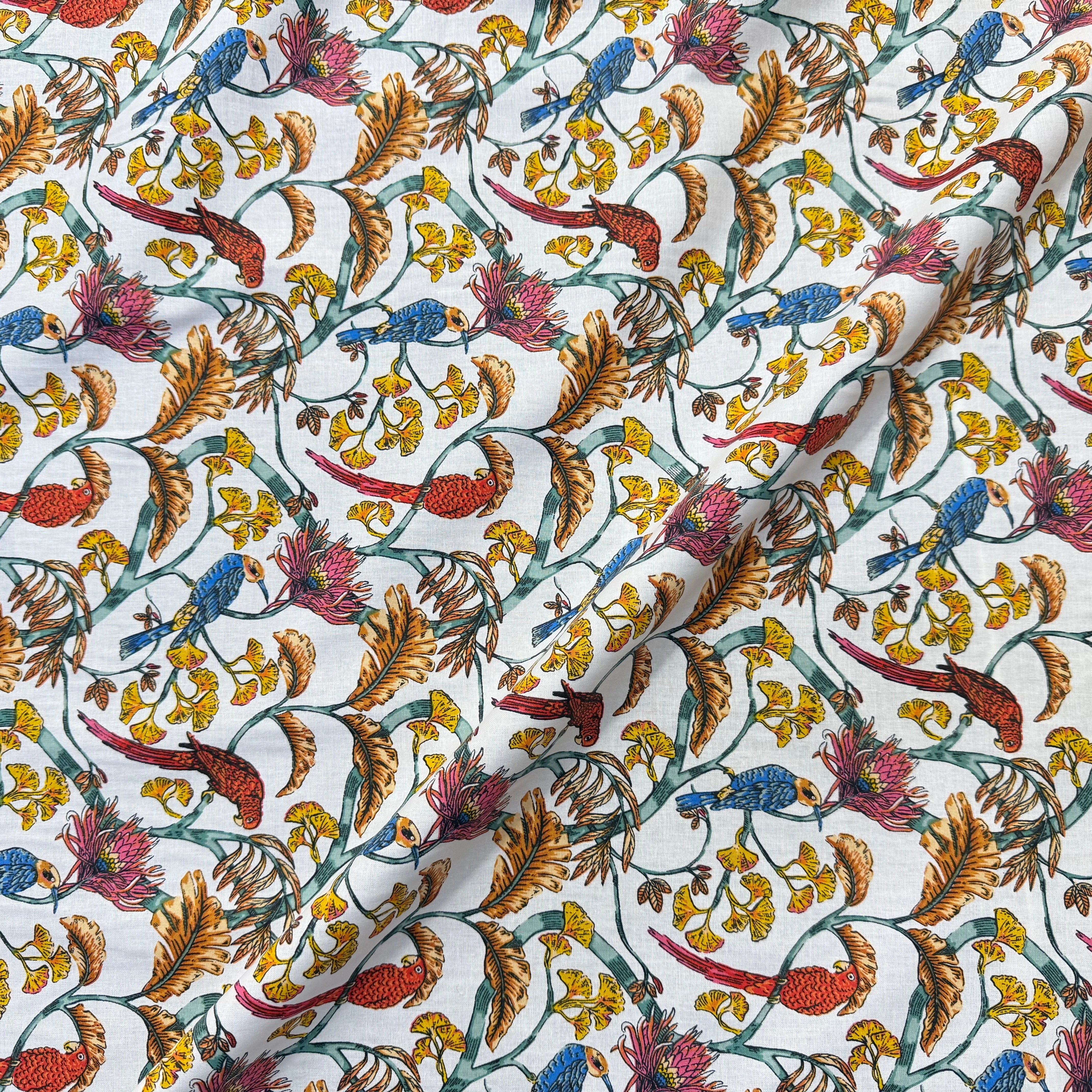 COTON IMPRIMÉ PLÉNITUDE BLANC - My Little Coupon