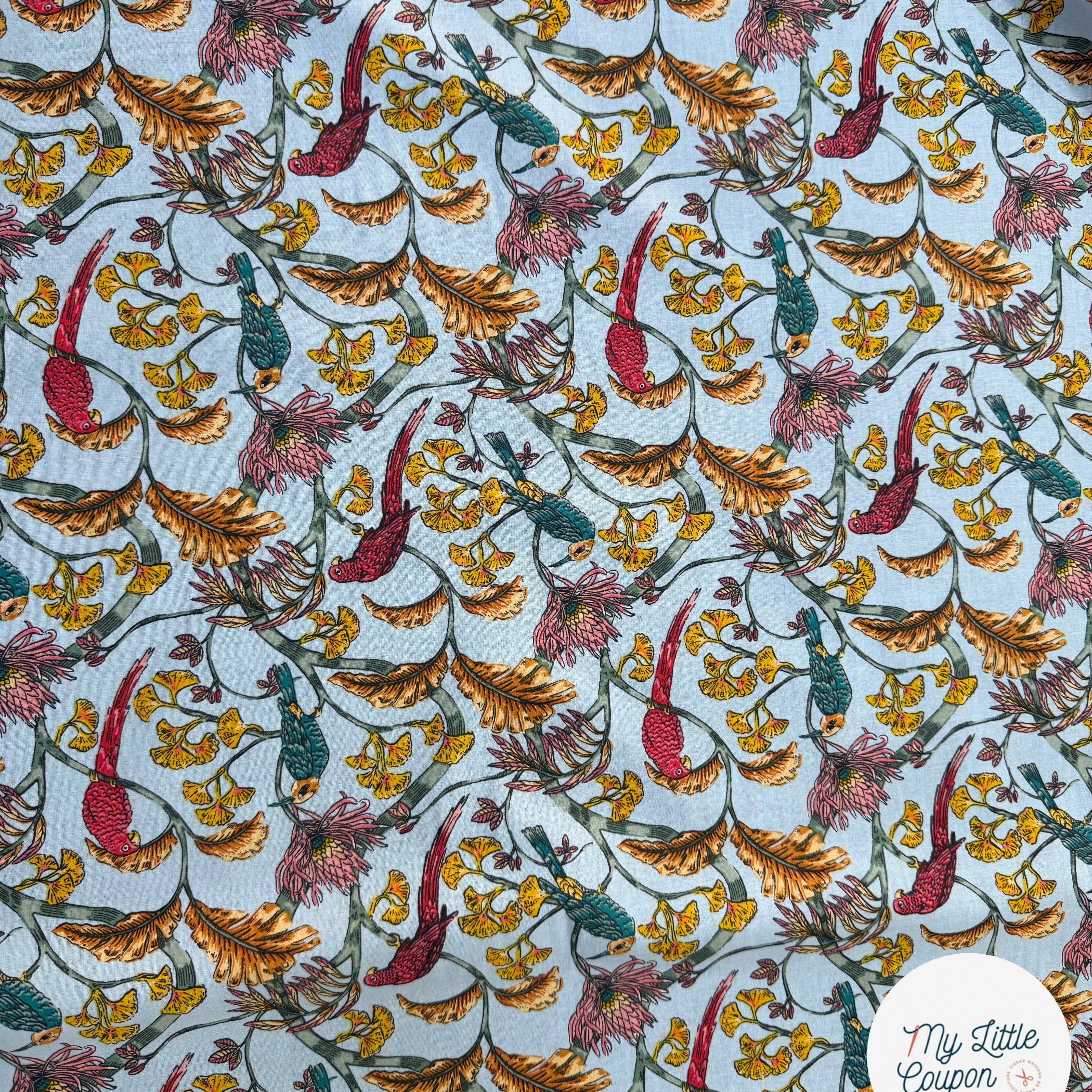 COTON IMPRIMÉ PLÉNITUDE BLEU - My Little Coupon