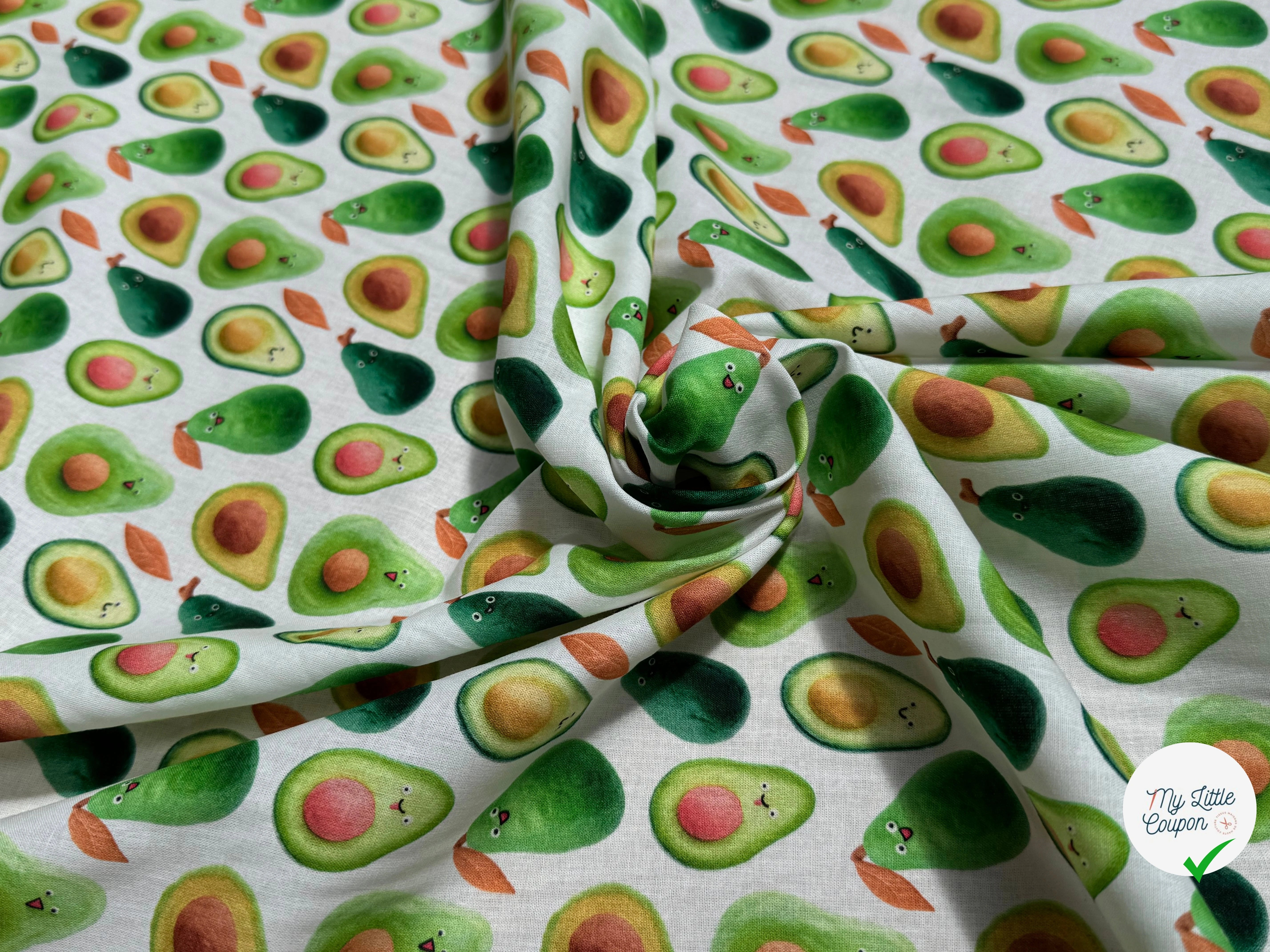 COTON IMPRIMÉ TREND DIVERSITIS AVOCADO - My Little Coupon