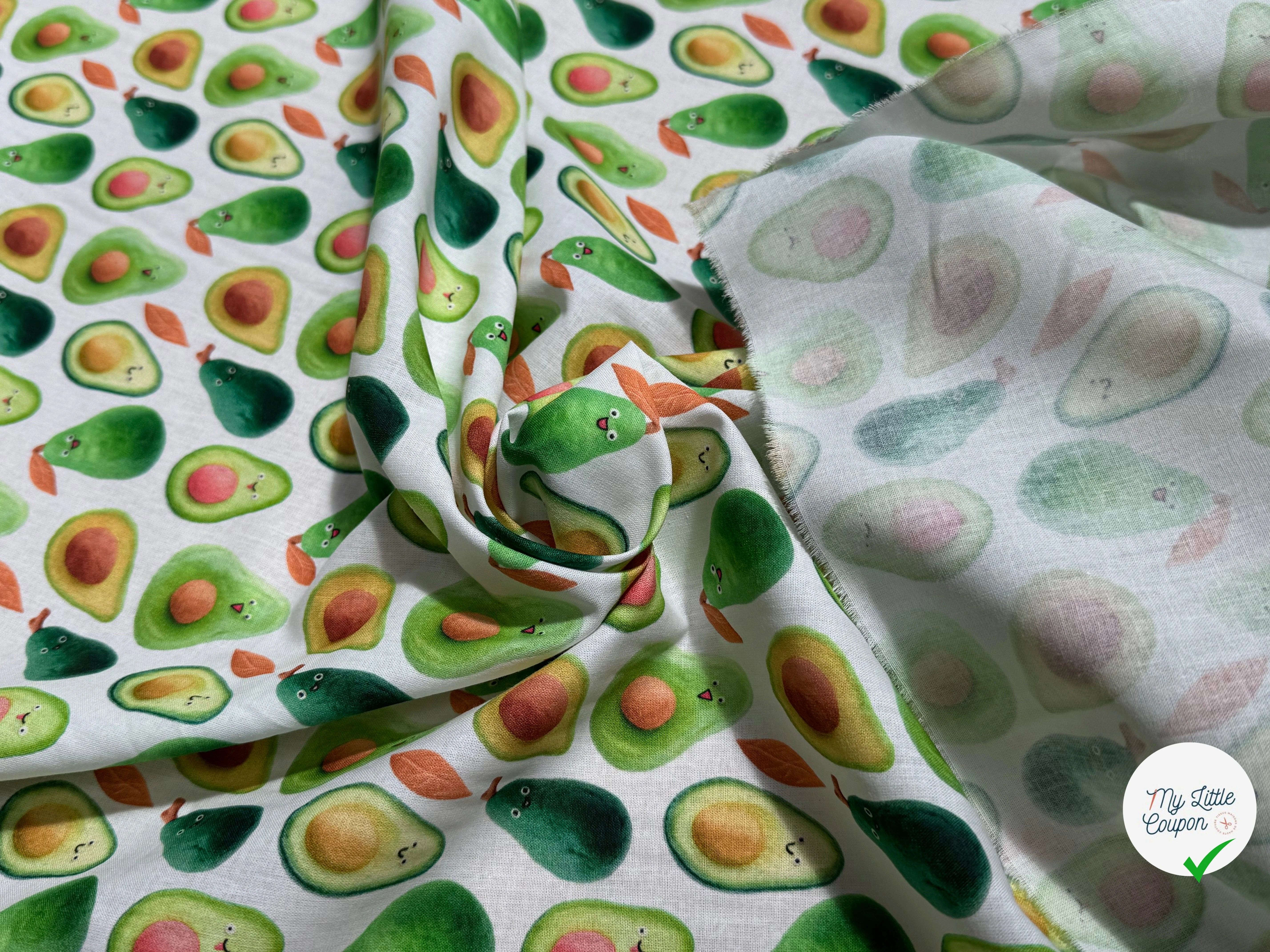 COTON IMPRIMÉ TREND DIVERSITIS AVOCADO - My Little Coupon