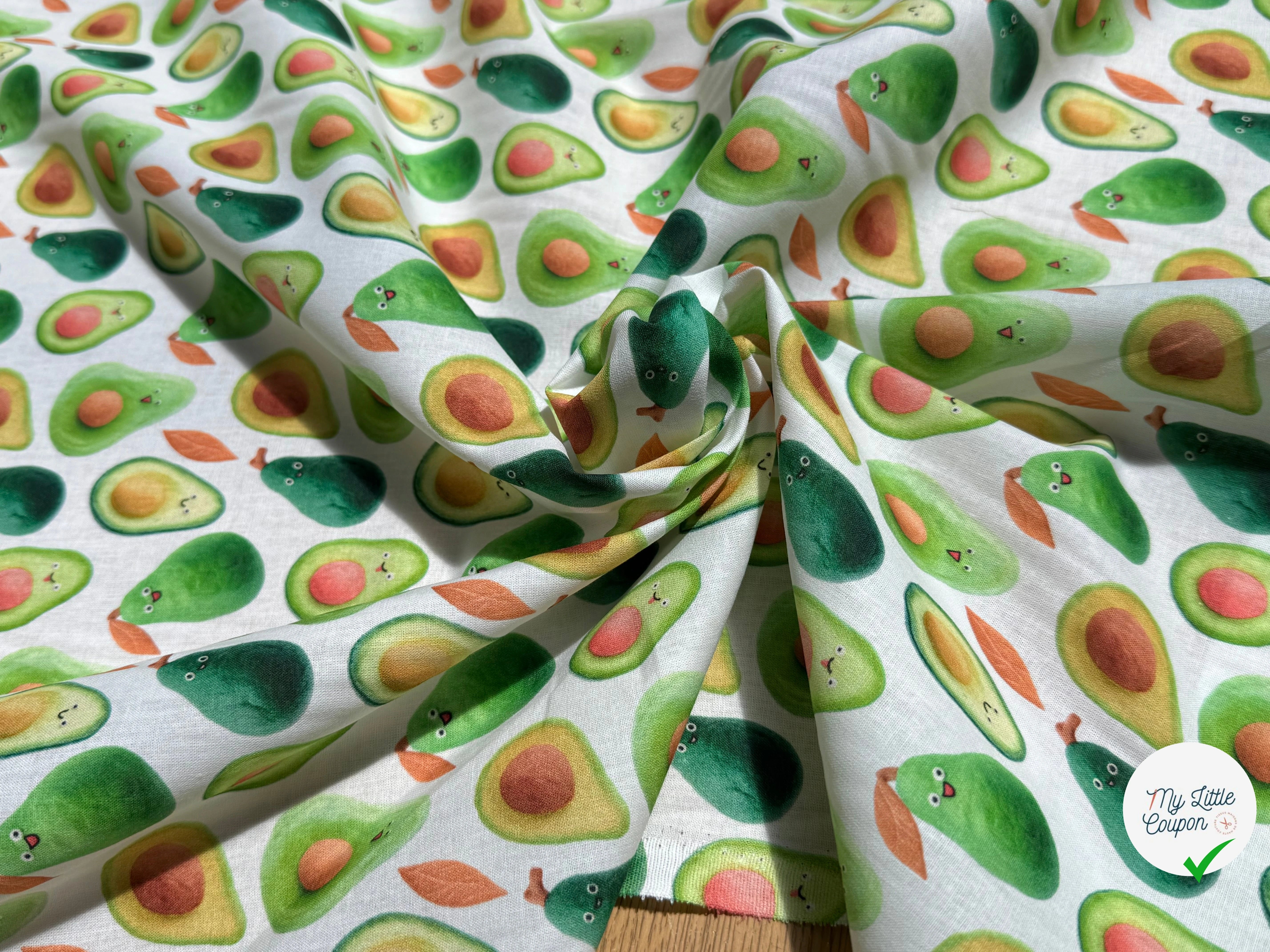 COTON IMPRIMÉ TREND DIVERSITIS AVOCADO - My Little Coupon