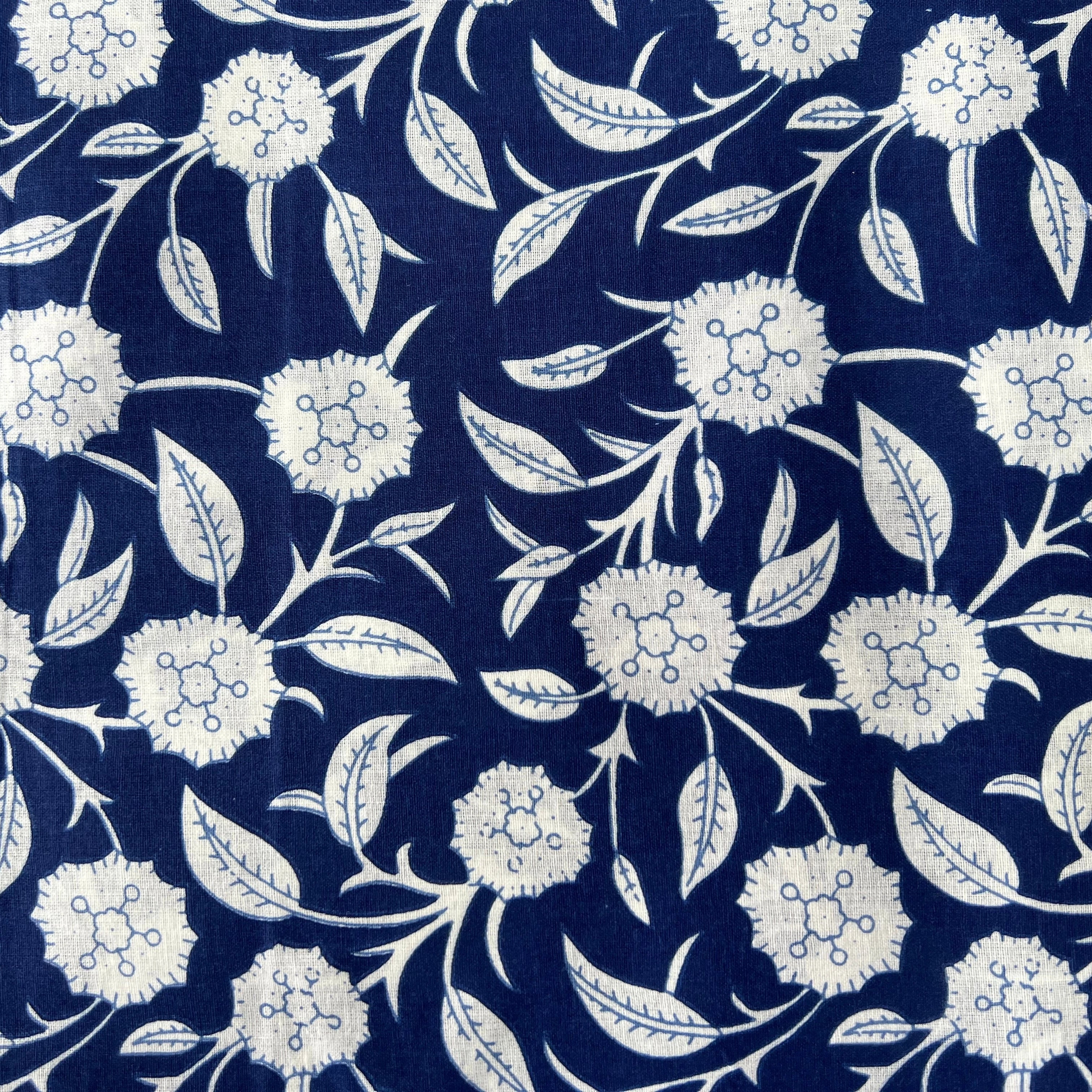 COTON INDIEN TAJ-MAHAL 002 INDIGO LAIZE 110 - My Little Coupon