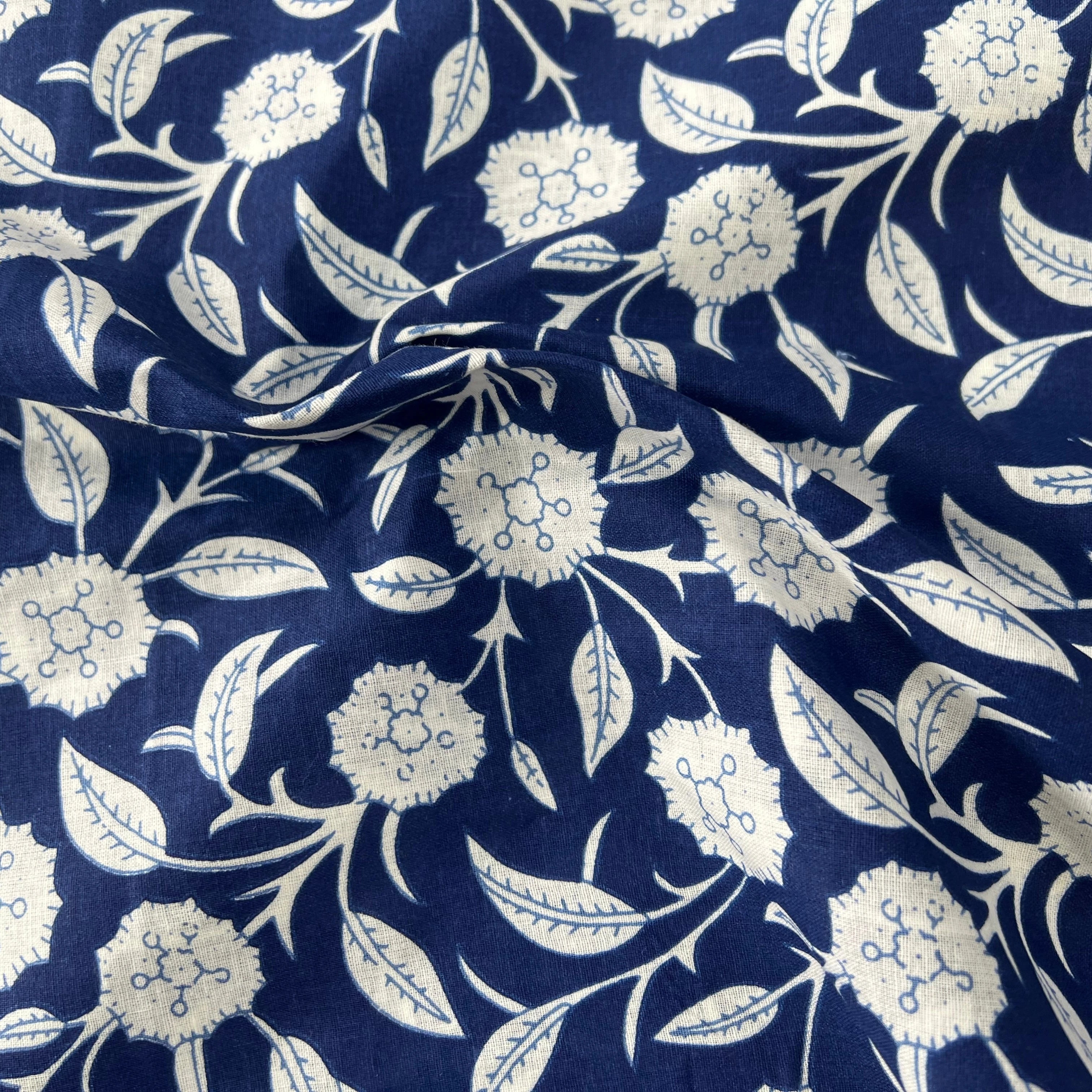 COTON INDIEN TAJ-MAHAL 002 INDIGO LAIZE 110 - My Little Coupon