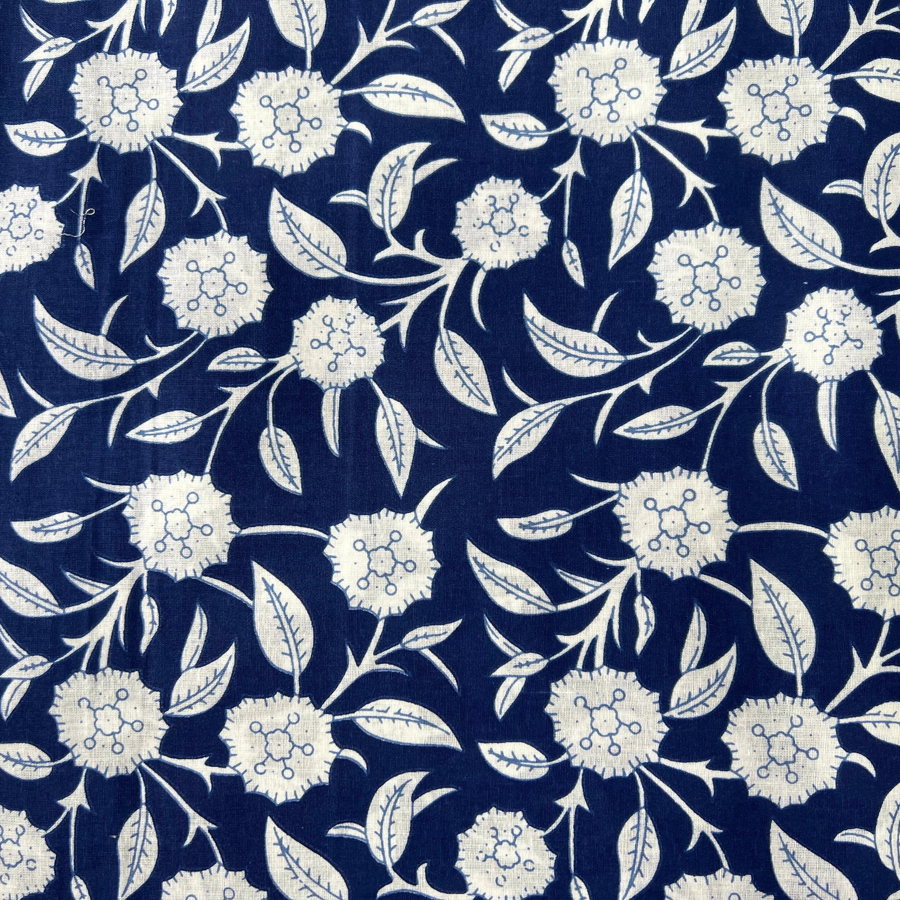 COTON INDIEN TAJ-MAHAL 002 INDIGO LAIZE 110 - My Little Coupon