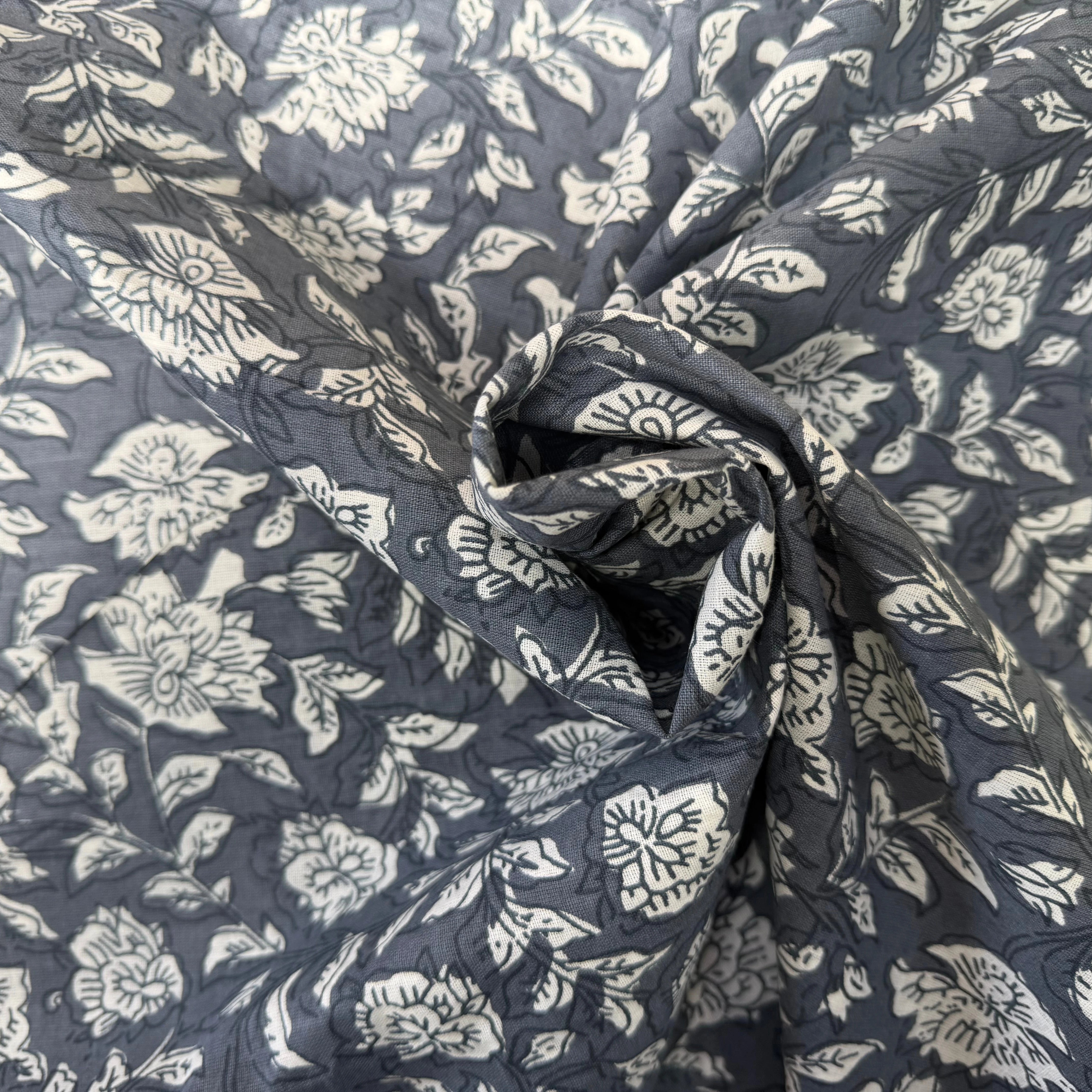 COTON INDIEN TAJ-MAHAL 005 GRIS LAIZE 110 - My Little Coupon