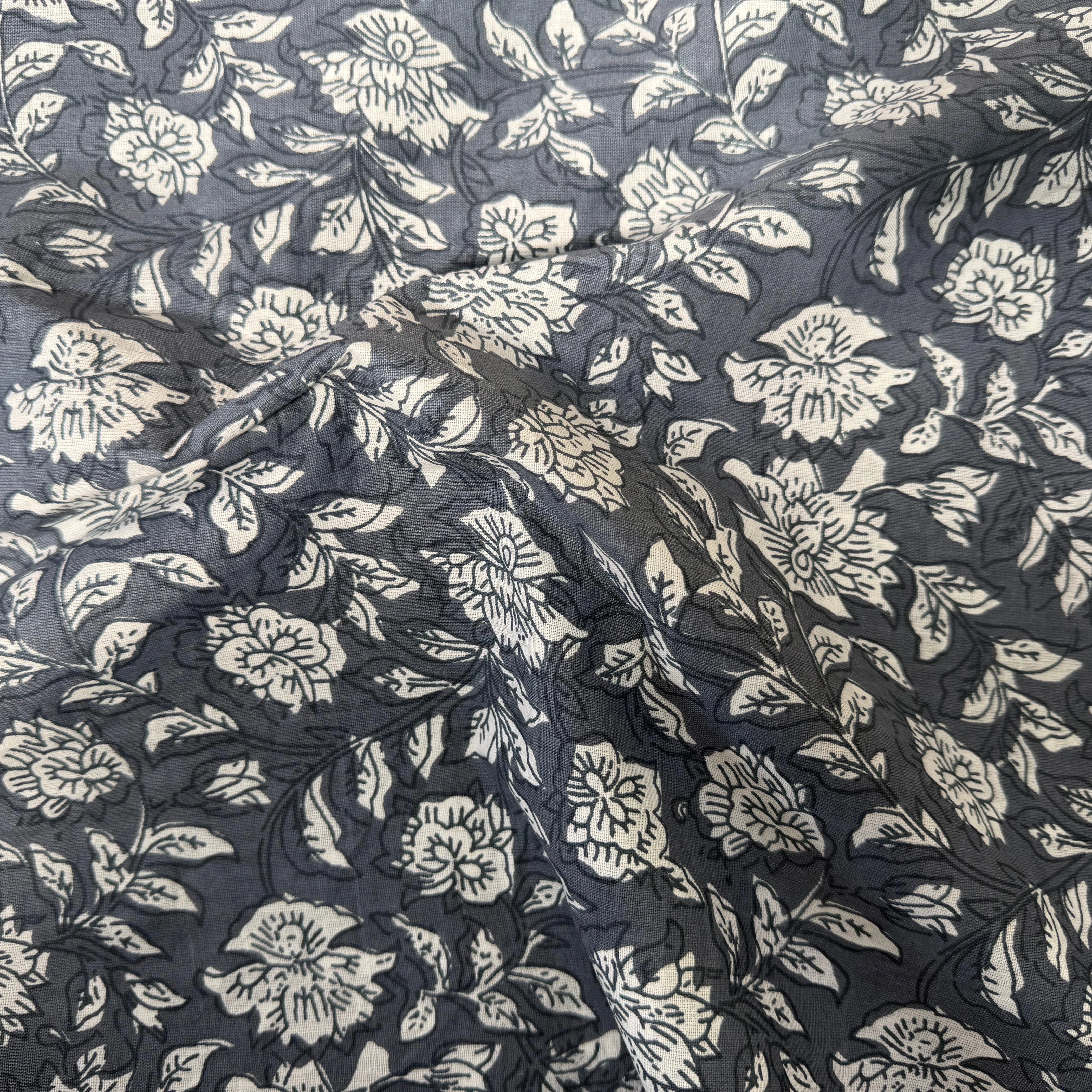 COTON INDIEN TAJ-MAHAL 005 GRIS LAIZE 110 - My Little Coupon