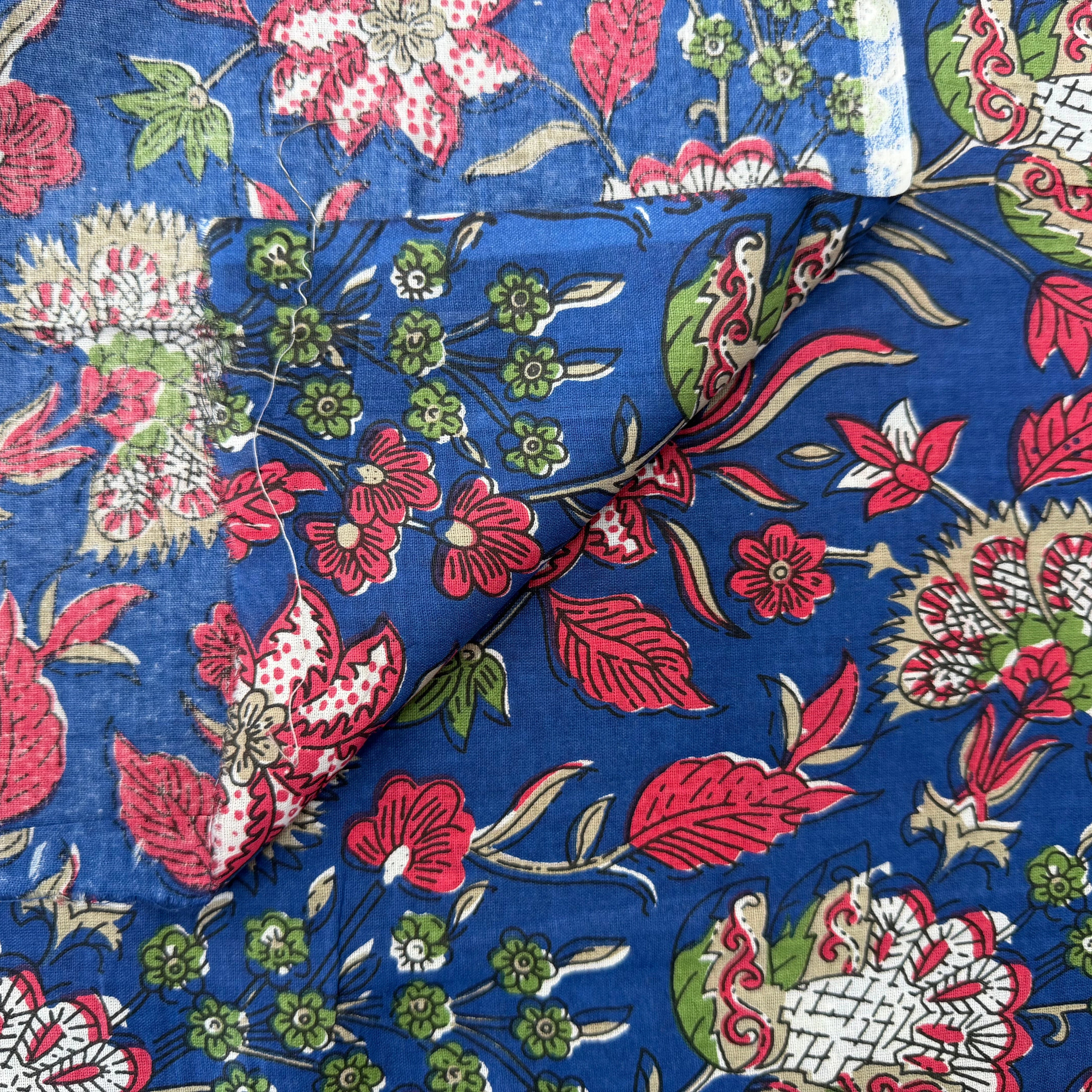 COTON INDIEN TAJ-MAHAL 006 BLEU LAIZE 110 - My Little Coupon
