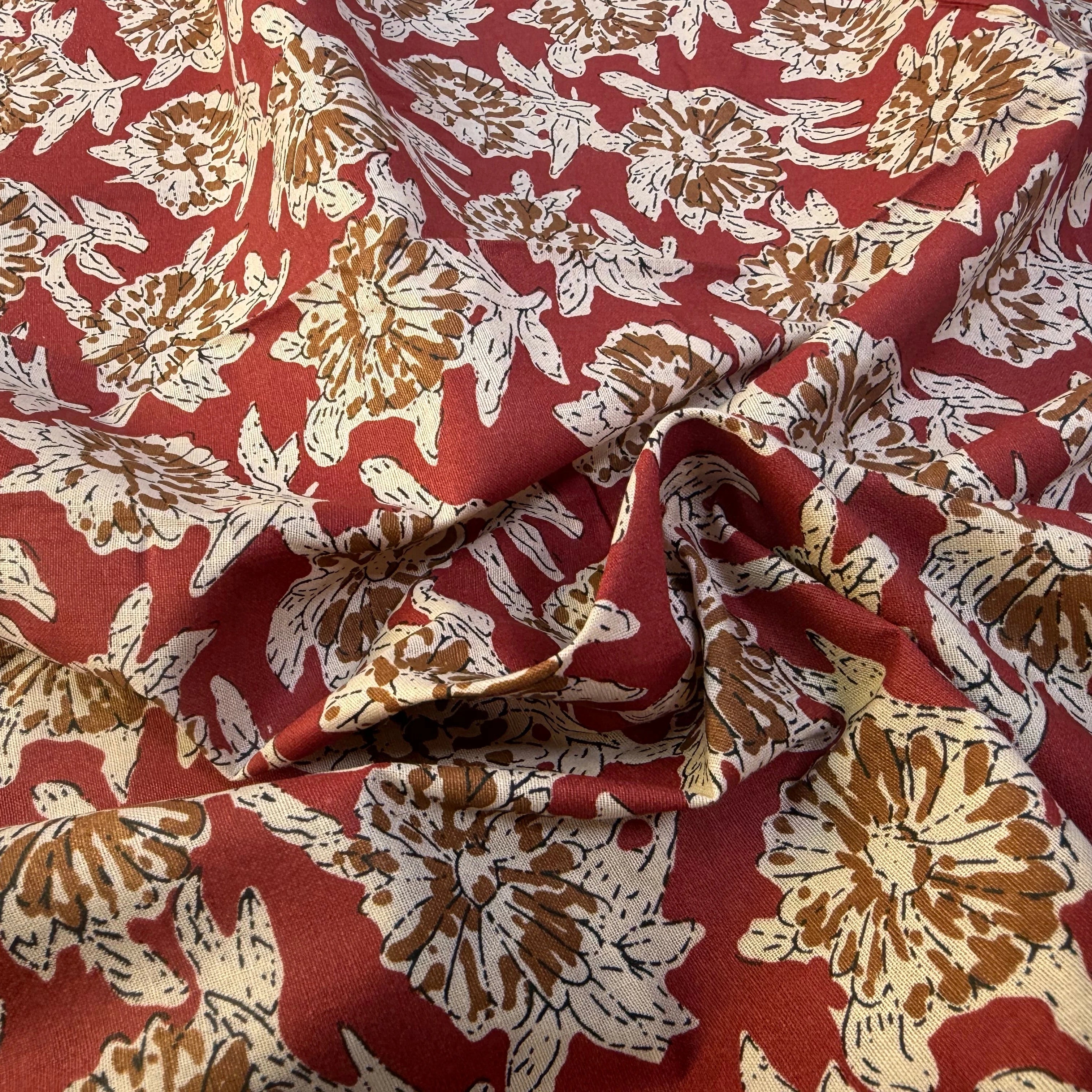 COTON INDIEN TAJ-MAHAL 008 TERRACOTTA LAIZE 110 - My Little Coupon