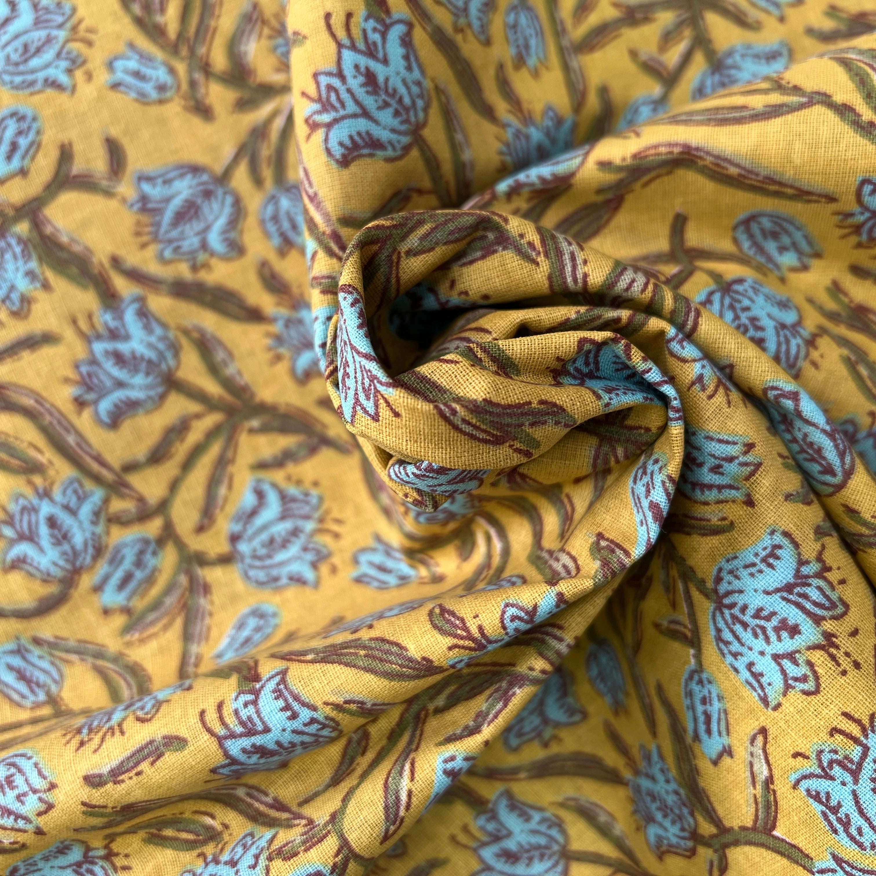 COTON INDIEN TAJ-MAHAL 011 CURCUMA LAIZE 110 - My Little Coupon