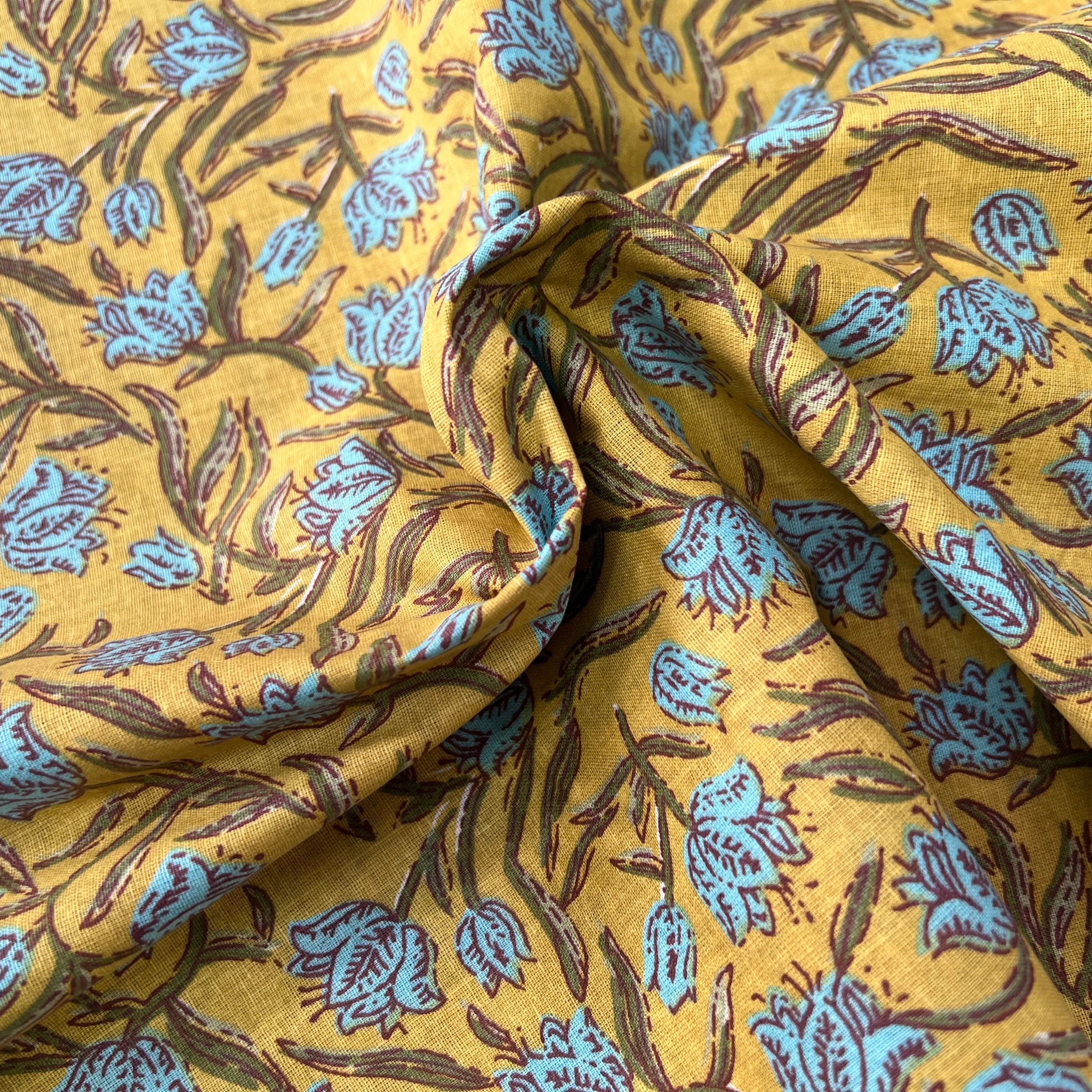 COTON INDIEN TAJ-MAHAL 011 CURCUMA LAIZE 110 - My Little Coupon