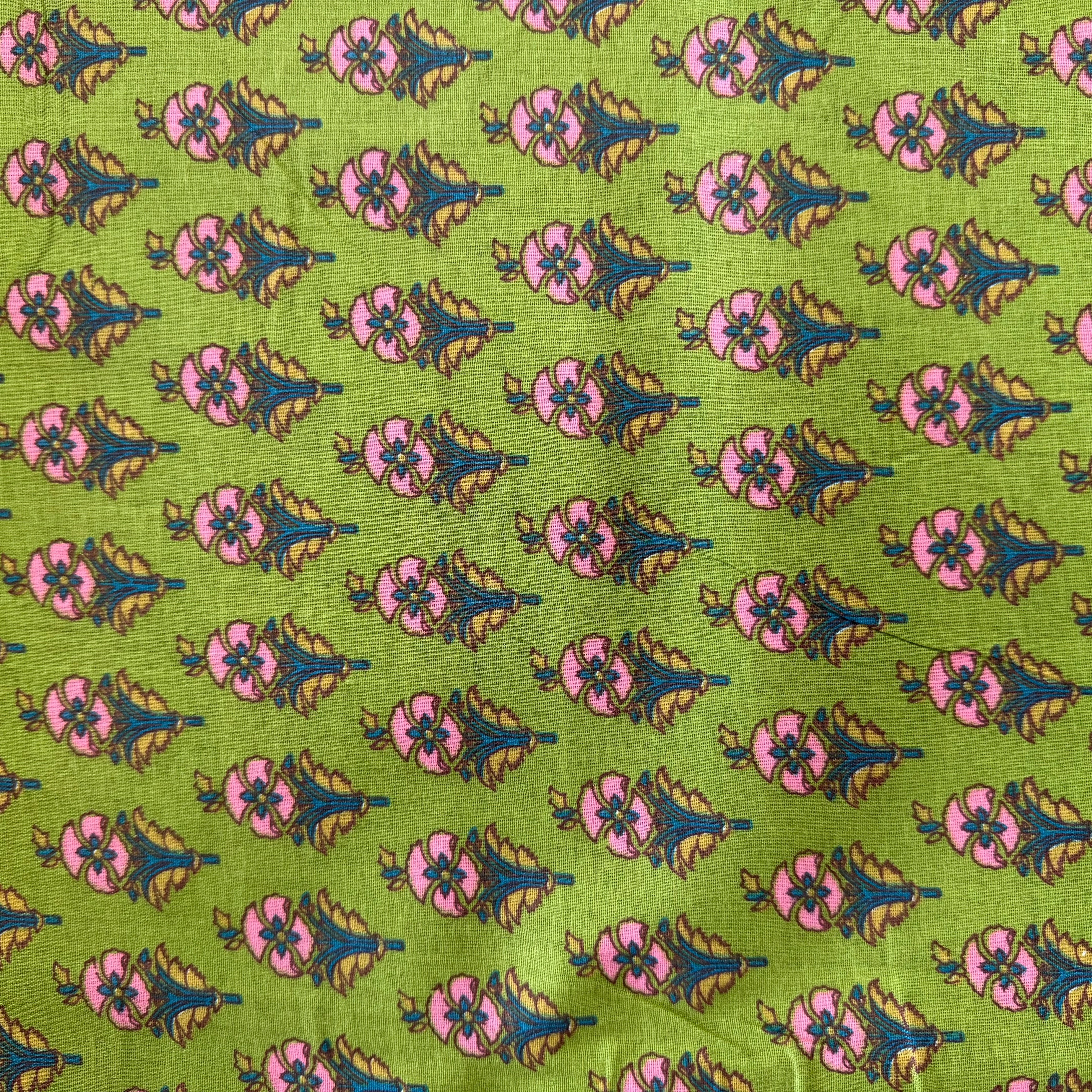 COTON INDIEN TAJ-MAHAL 012 VERT LAIZE 110 - My Little Coupon