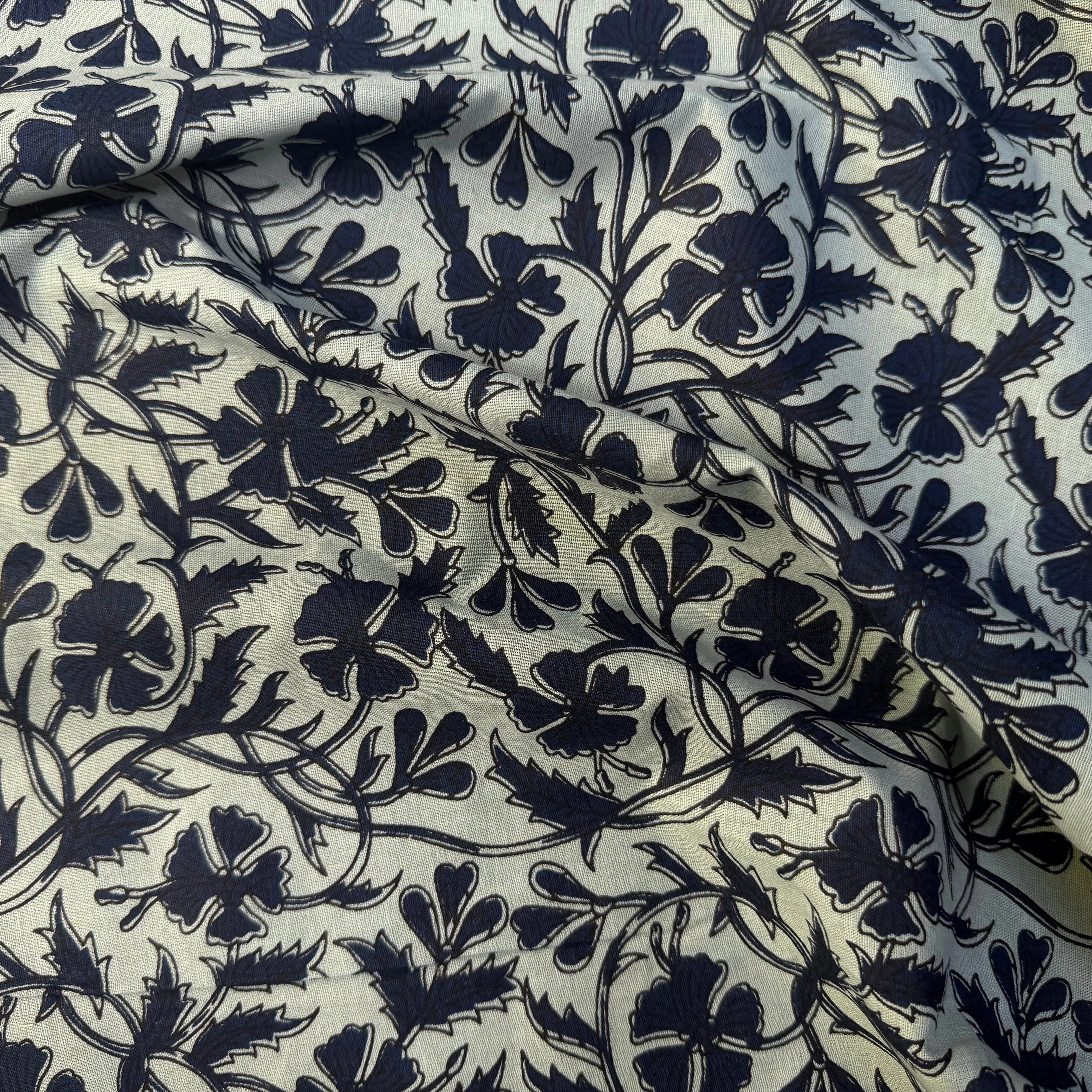 COTON INDIEN TAJ-MAHAL 015 GRIS LAIZE 110 - My Little Coupon