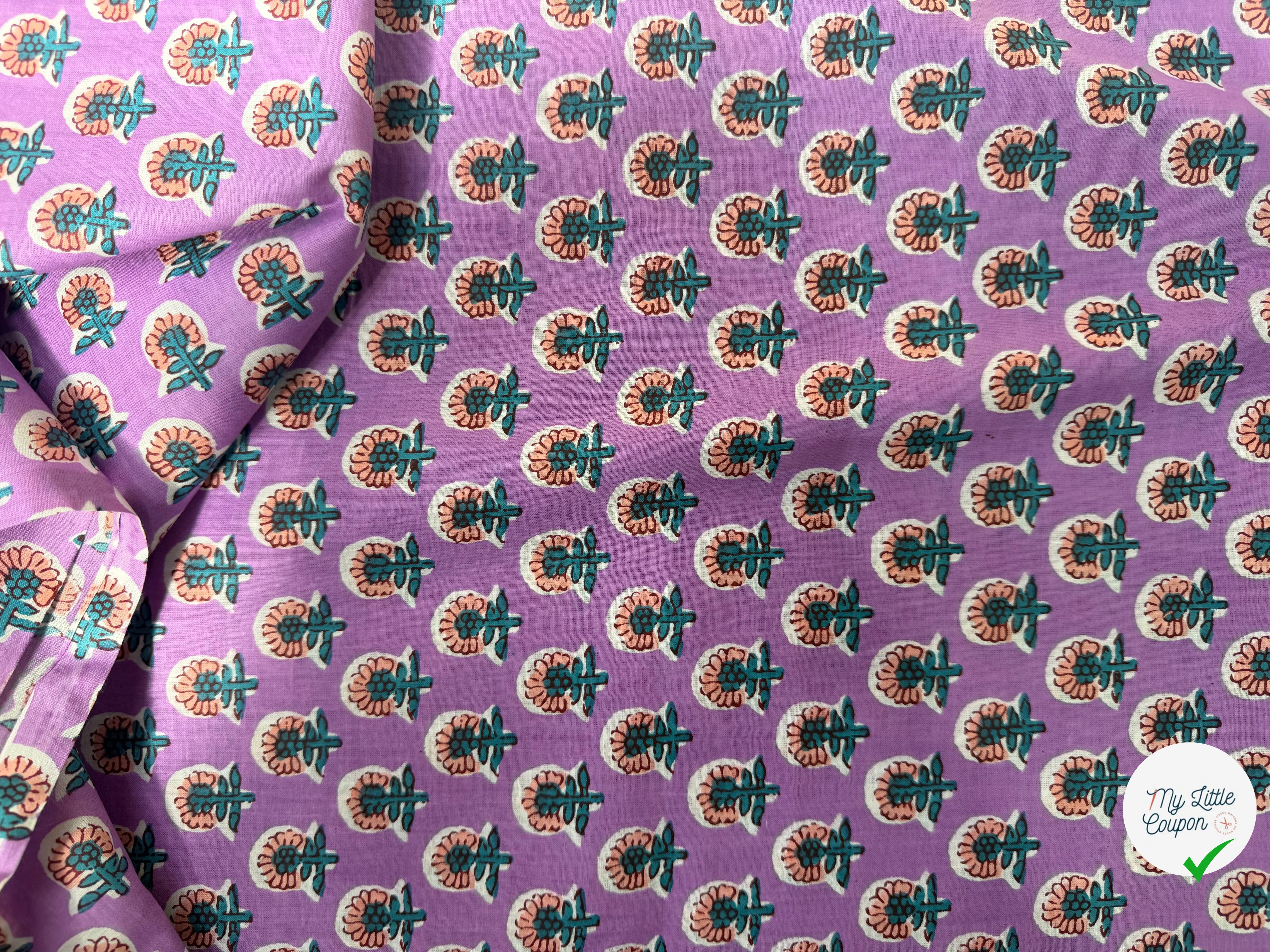 COTON INDIEN TAJ-MAHAL 016 MAGENTA LAIZE 110 - My Little Coupon