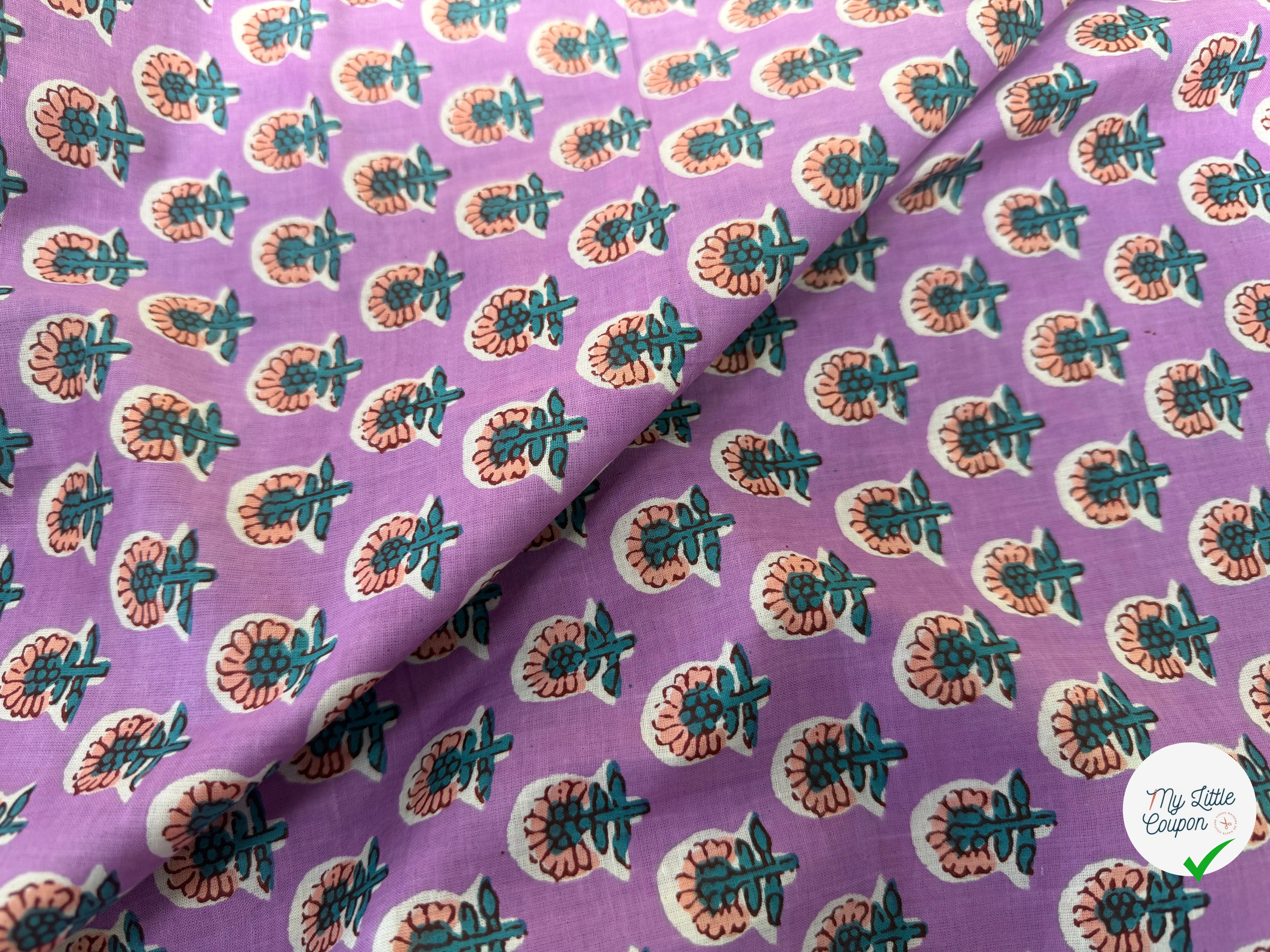 COTON INDIEN TAJ-MAHAL 016 MAGENTA LAIZE 110 - My Little Coupon