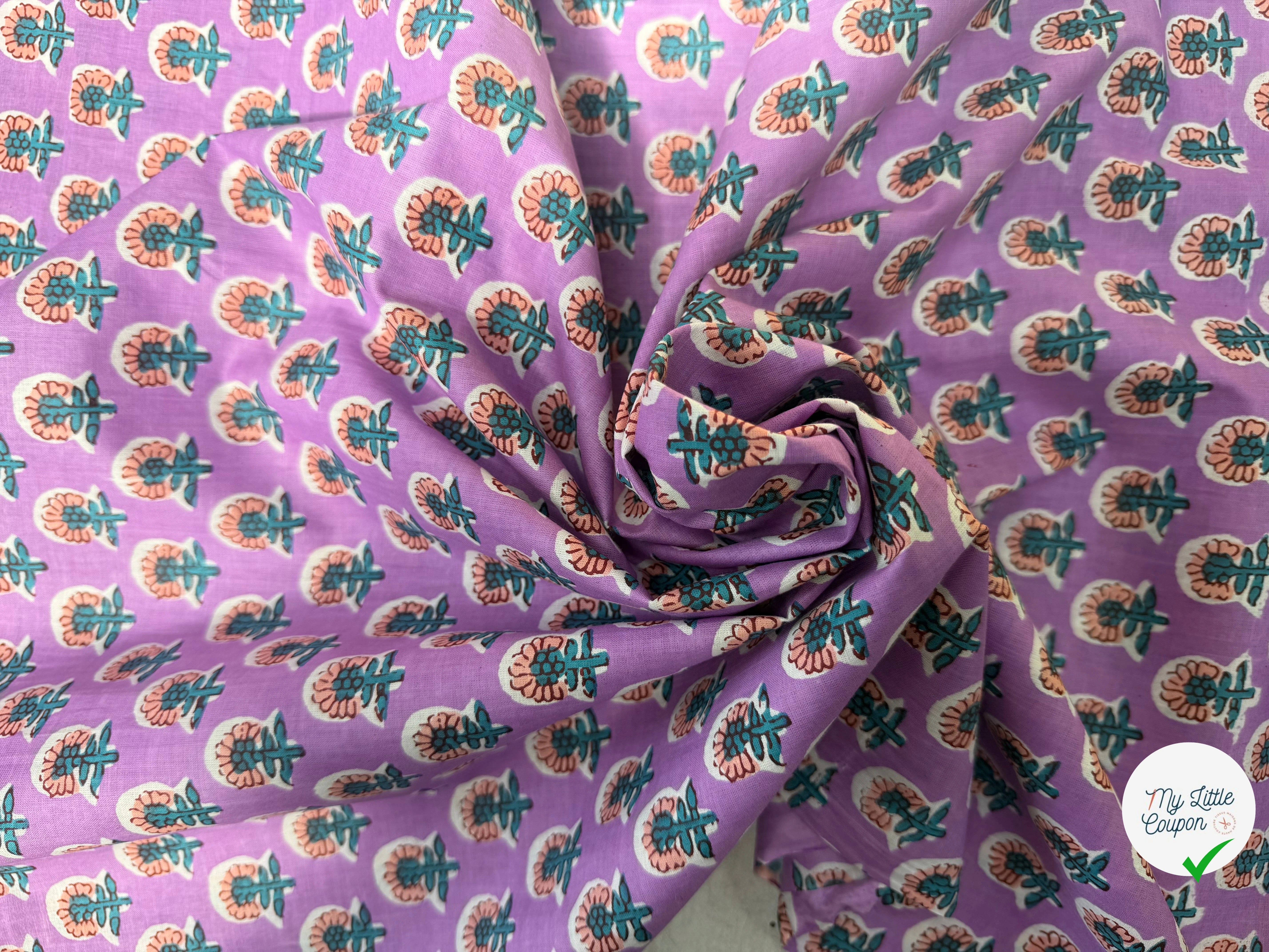 COTON INDIEN TAJ-MAHAL 016 MAGENTA LAIZE 110 - My Little Coupon