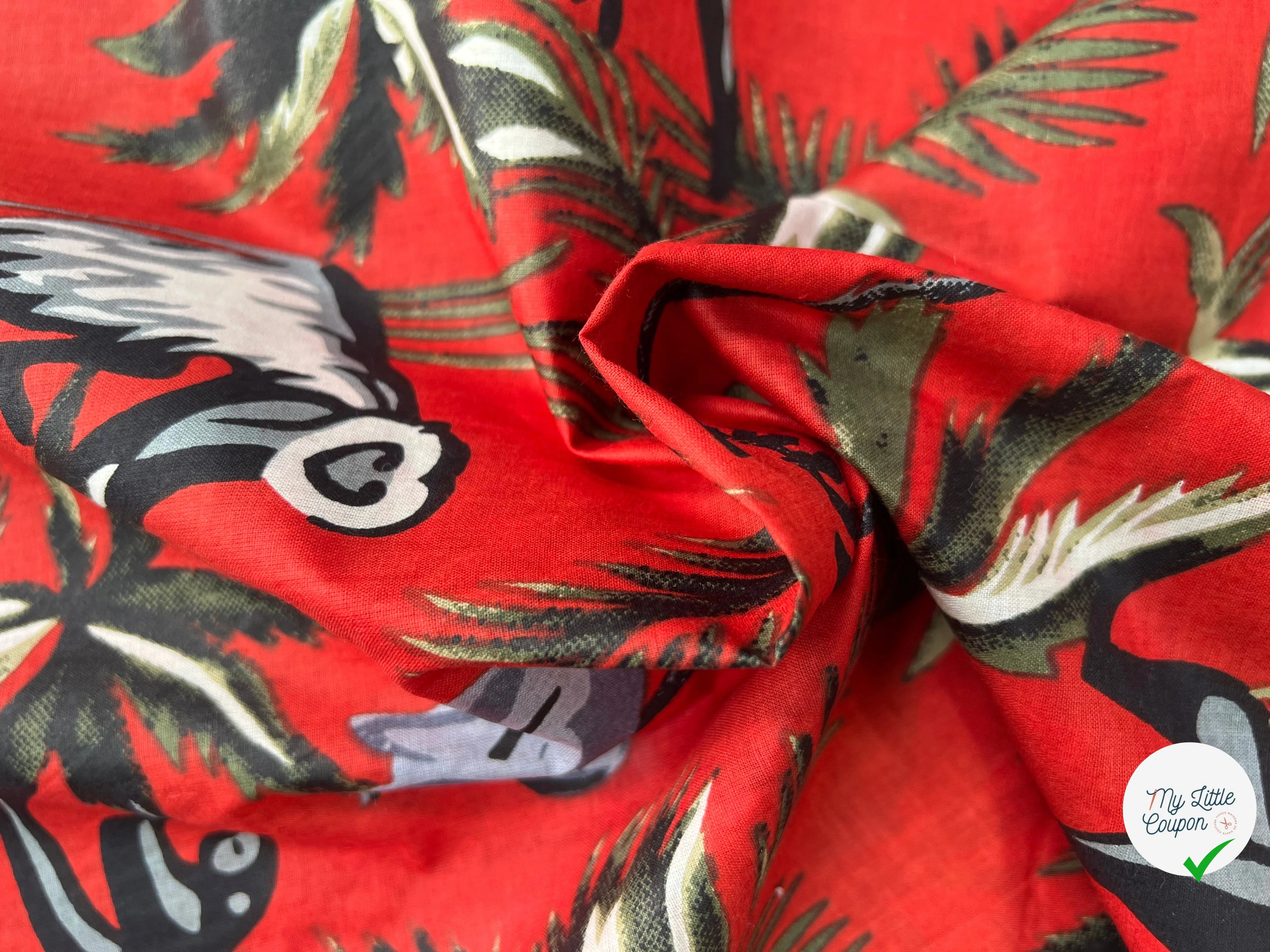COTON INDIEN TAJ-MAHAL 023 ROUGE LAIZE 110 - My Little Coupon