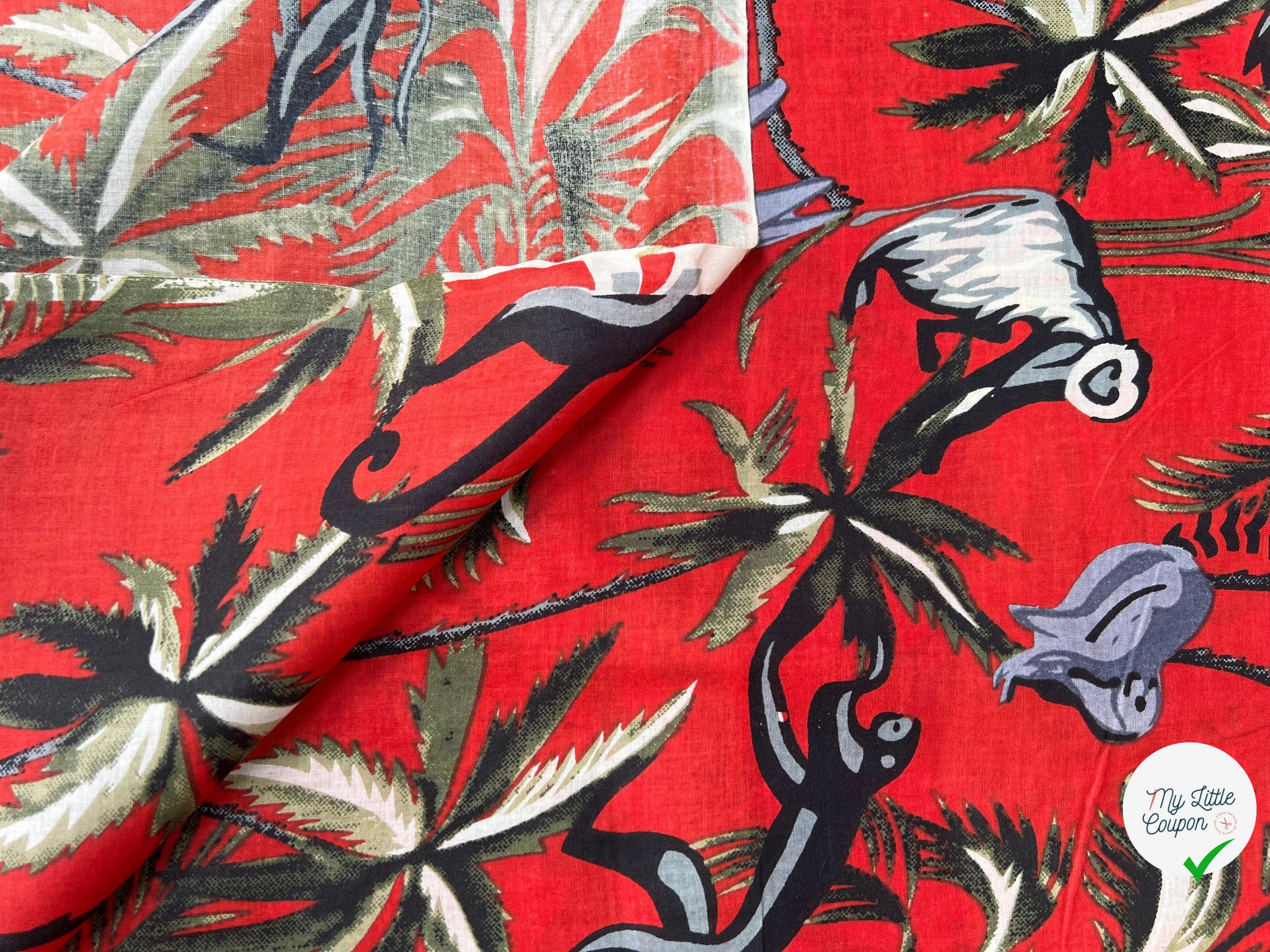 COTON INDIEN TAJ-MAHAL 023 ROUGE LAIZE 110 - My Little Coupon