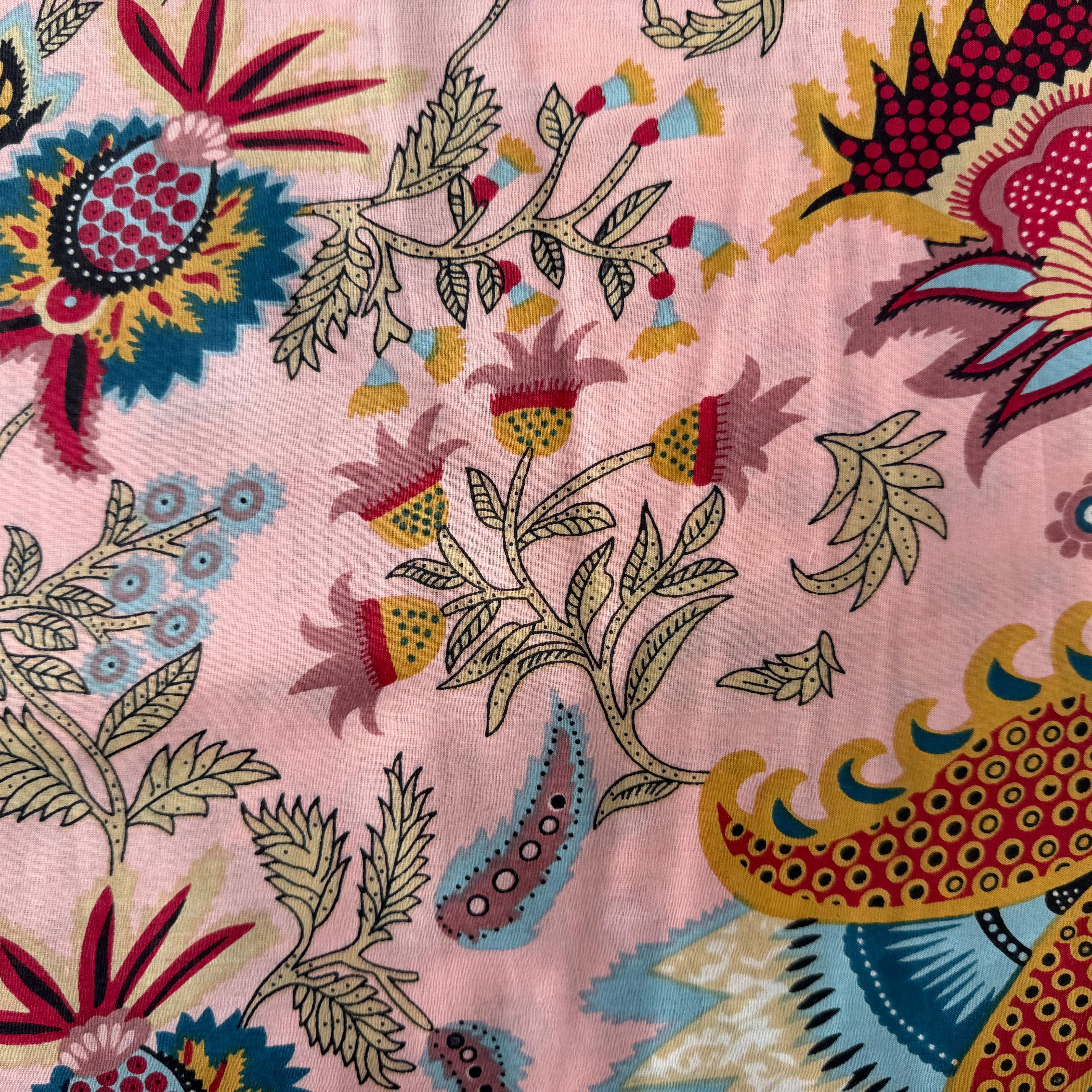 COTON INDIEN TAJ-MAHAL 025 ROSE LAIZE 110 - My Little Coupon