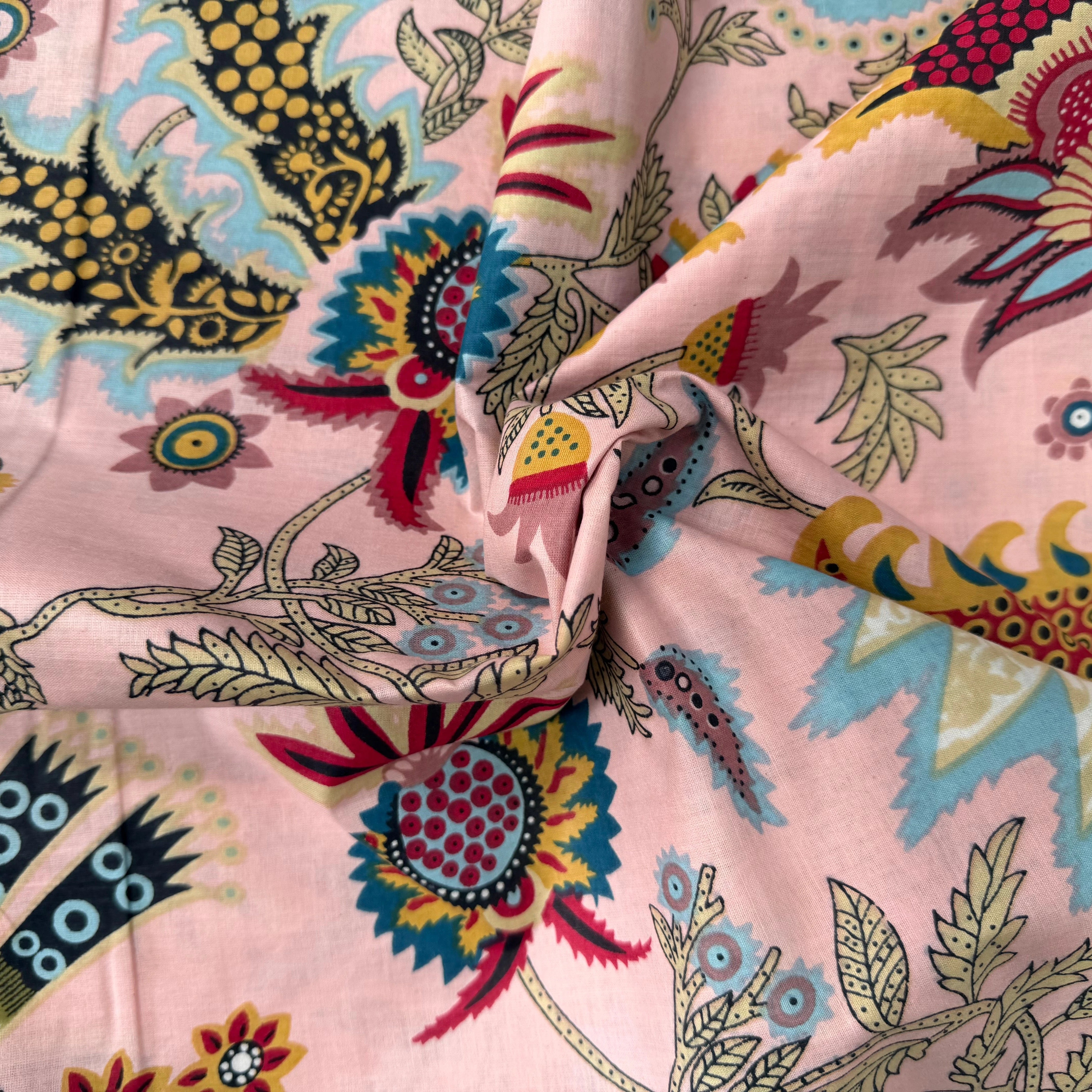 COTON INDIEN TAJ-MAHAL 025 ROSE LAIZE 110 - My Little Coupon