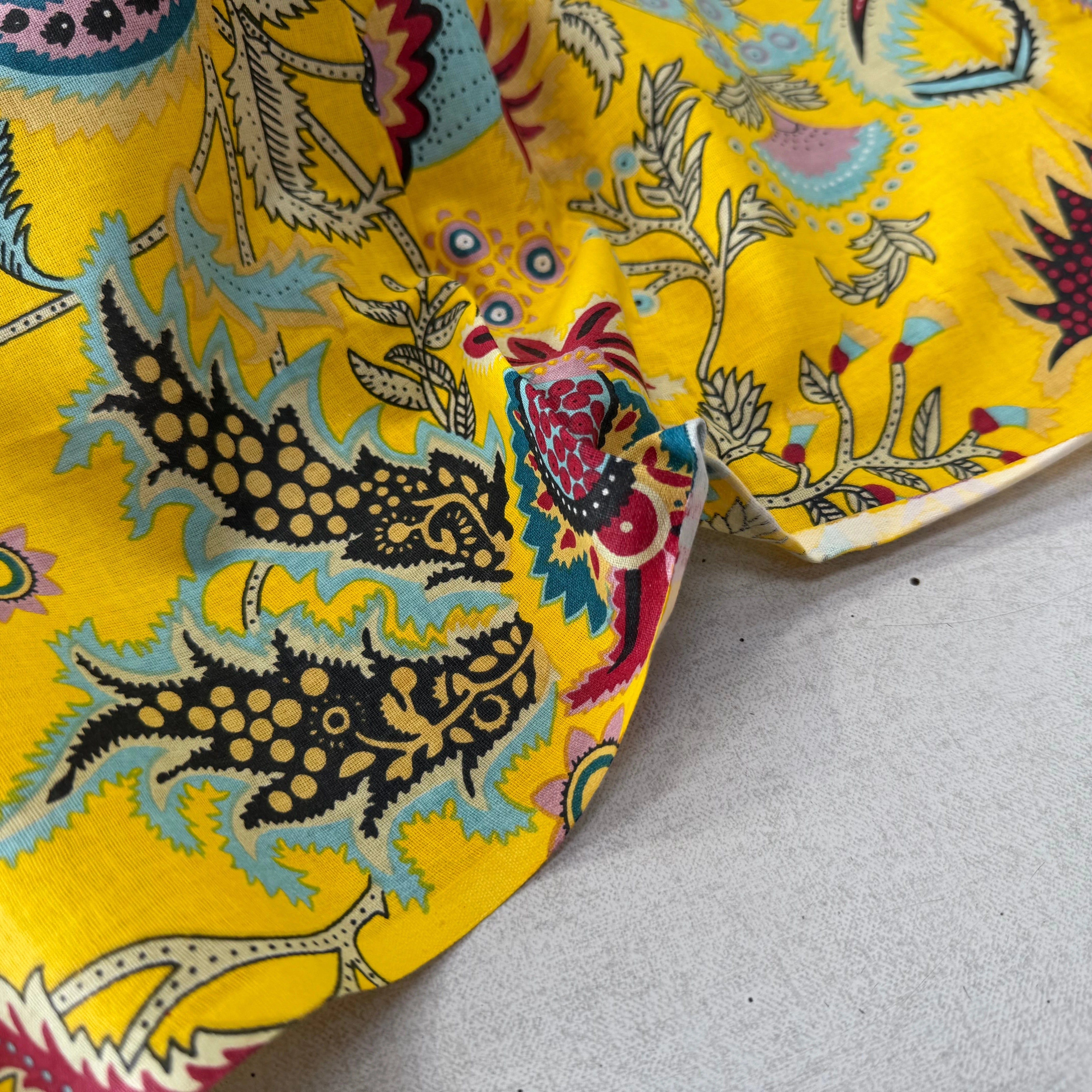 COTON INDIEN TAJ-MAHAL 026 JAUNE LAIZE 110 - My Little Coupon