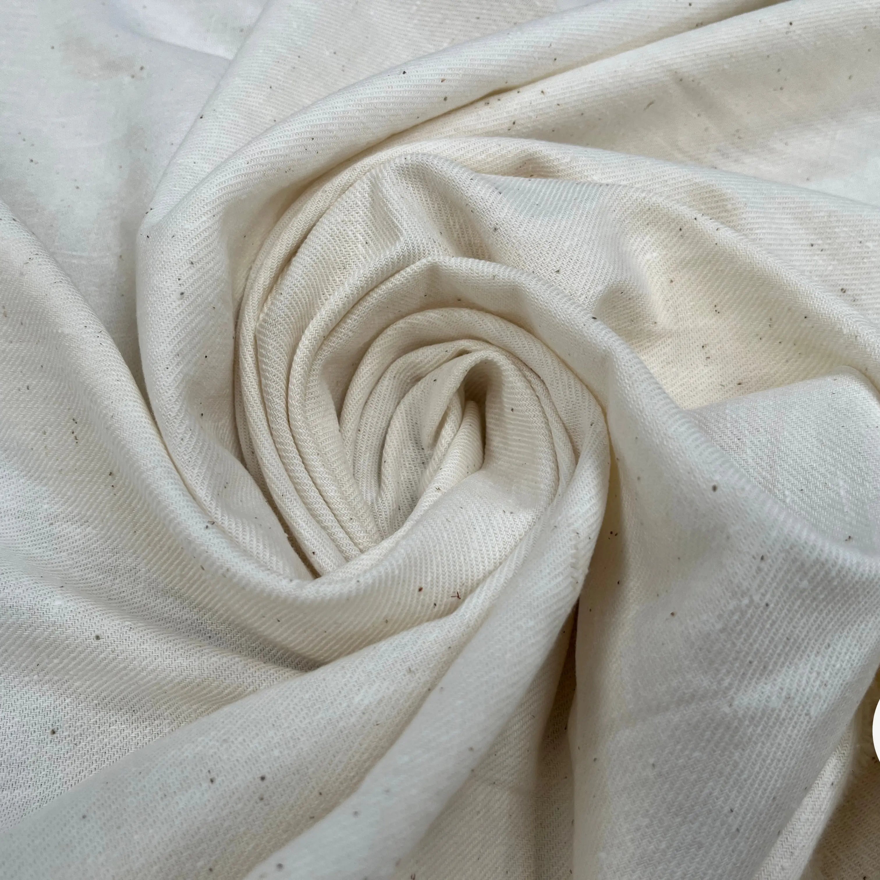 COTON JAPAN BLANC CASSÉ EFFET JEAN 110CM LAIZE - My Little Coupon