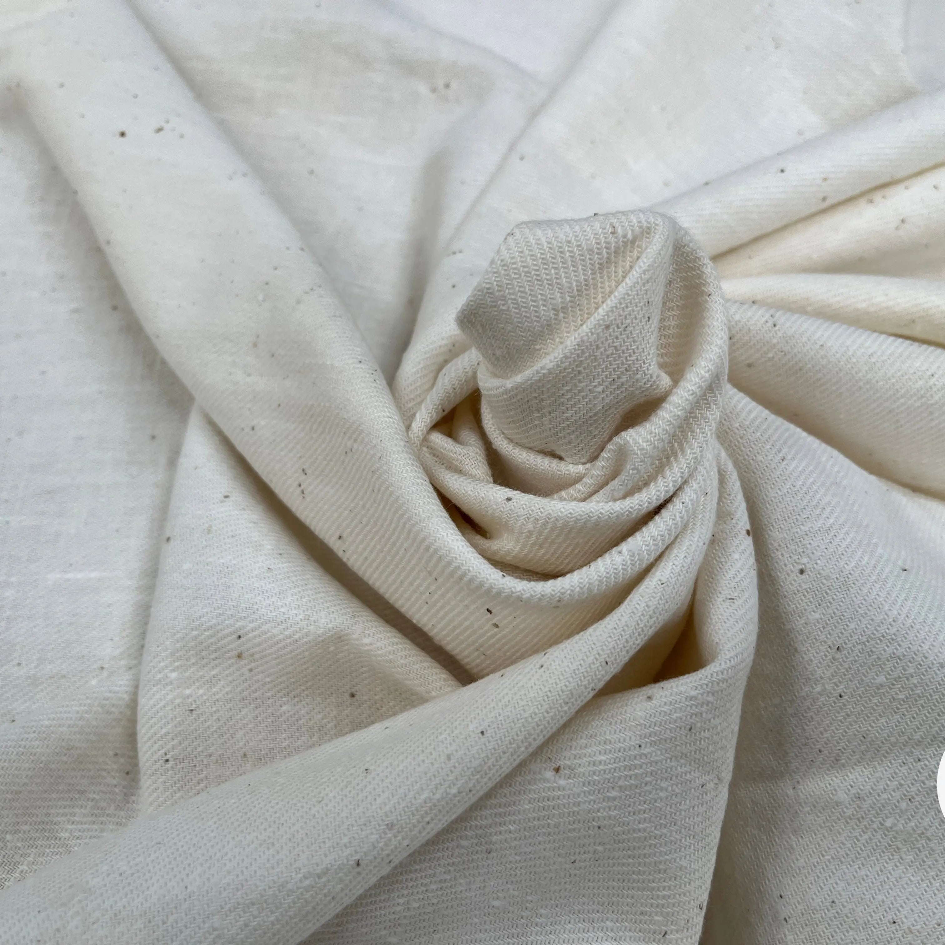 COTON JAPAN BLANC CASSÉ EFFET JEAN 110CM LAIZE - My Little Coupon