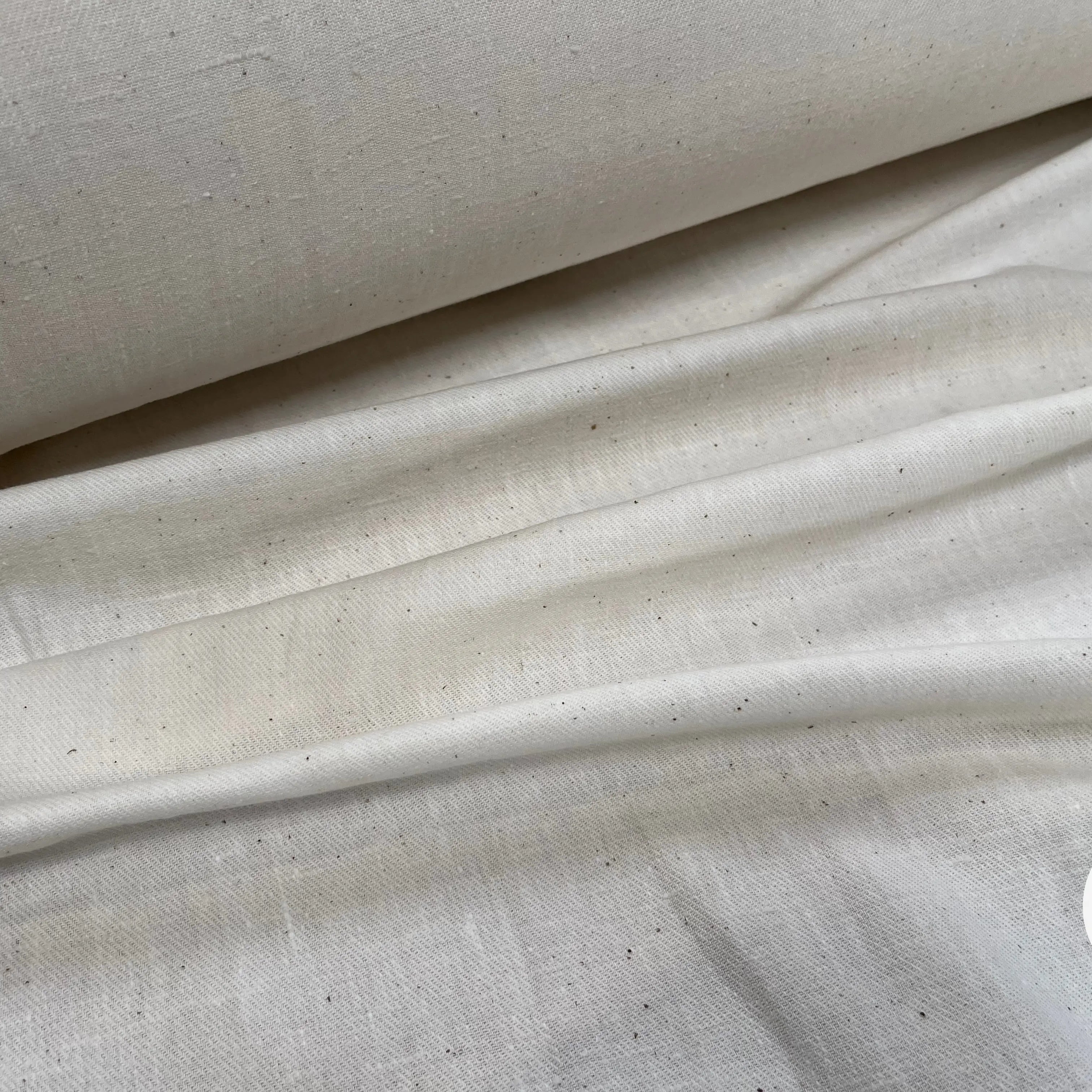 COTON JAPAN BLANC CASSÉ EFFET JEAN 110CM LAIZE - My Little Coupon