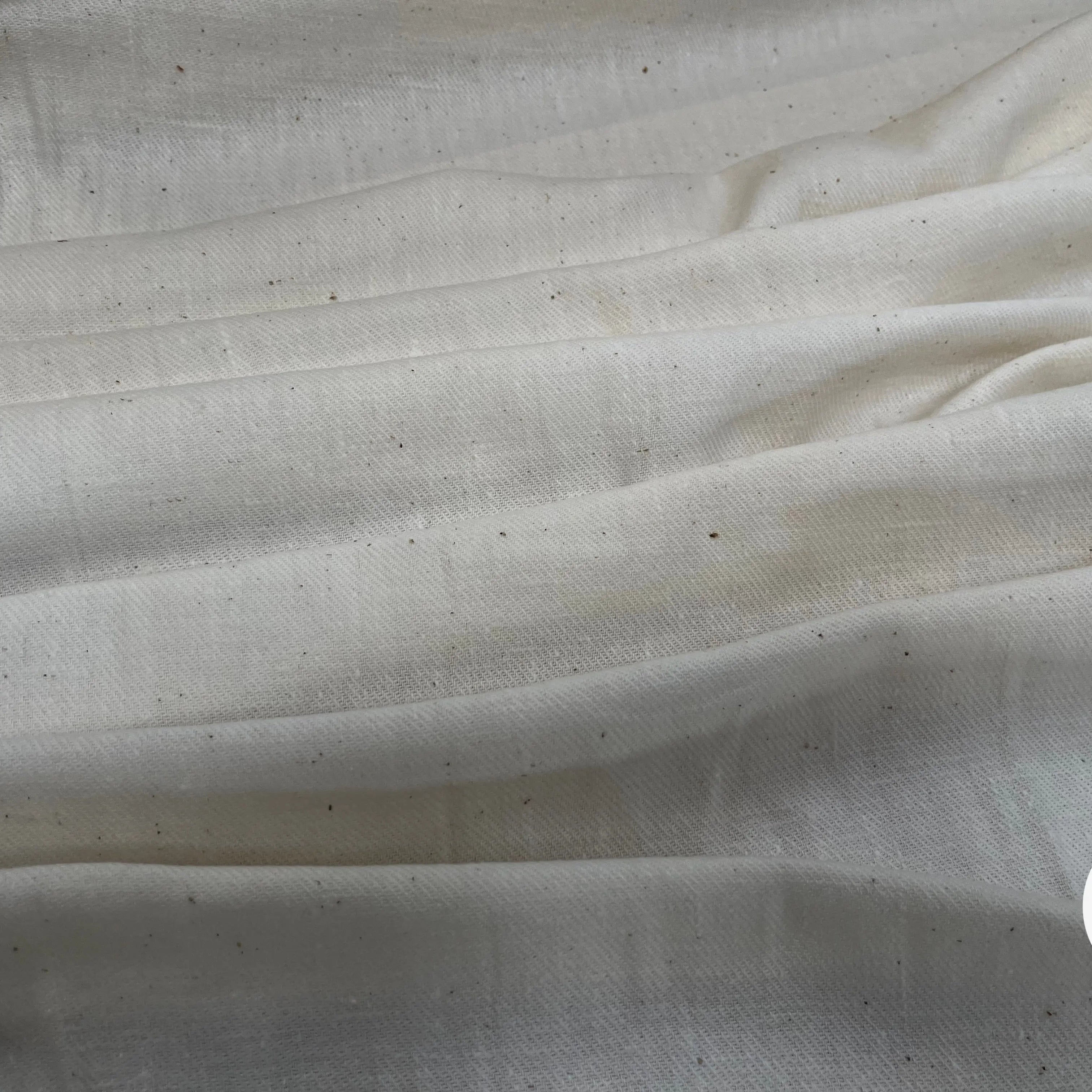 COTON JAPAN BLANC CASSÉ EFFET JEAN 110CM LAIZE - My Little Coupon