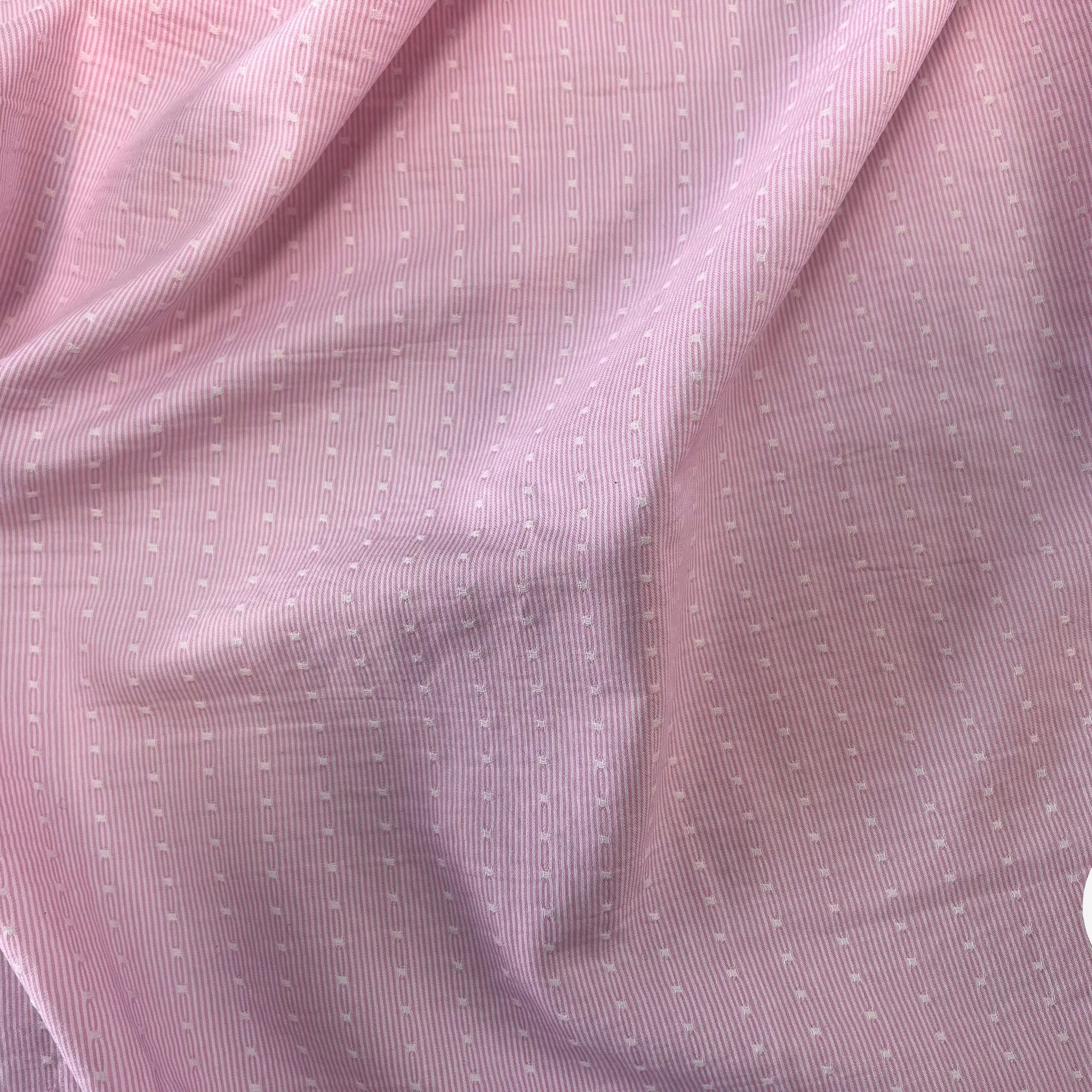 COTON LEGER BIO RAYURES PLUMETIS ATLANTIS ROSE - My Little Coupon