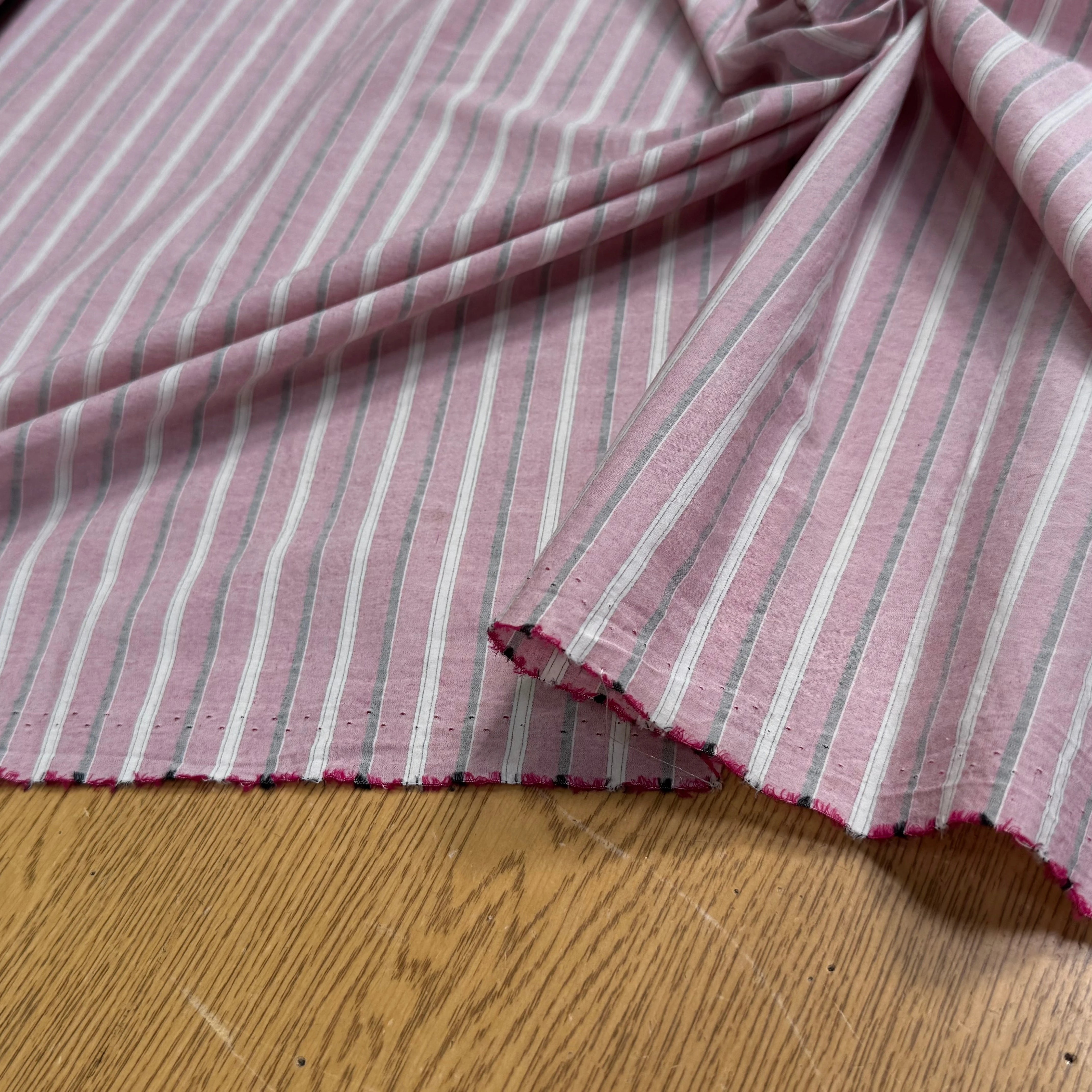COTON LÉGER RAYÉ PINK - My Little Coupon