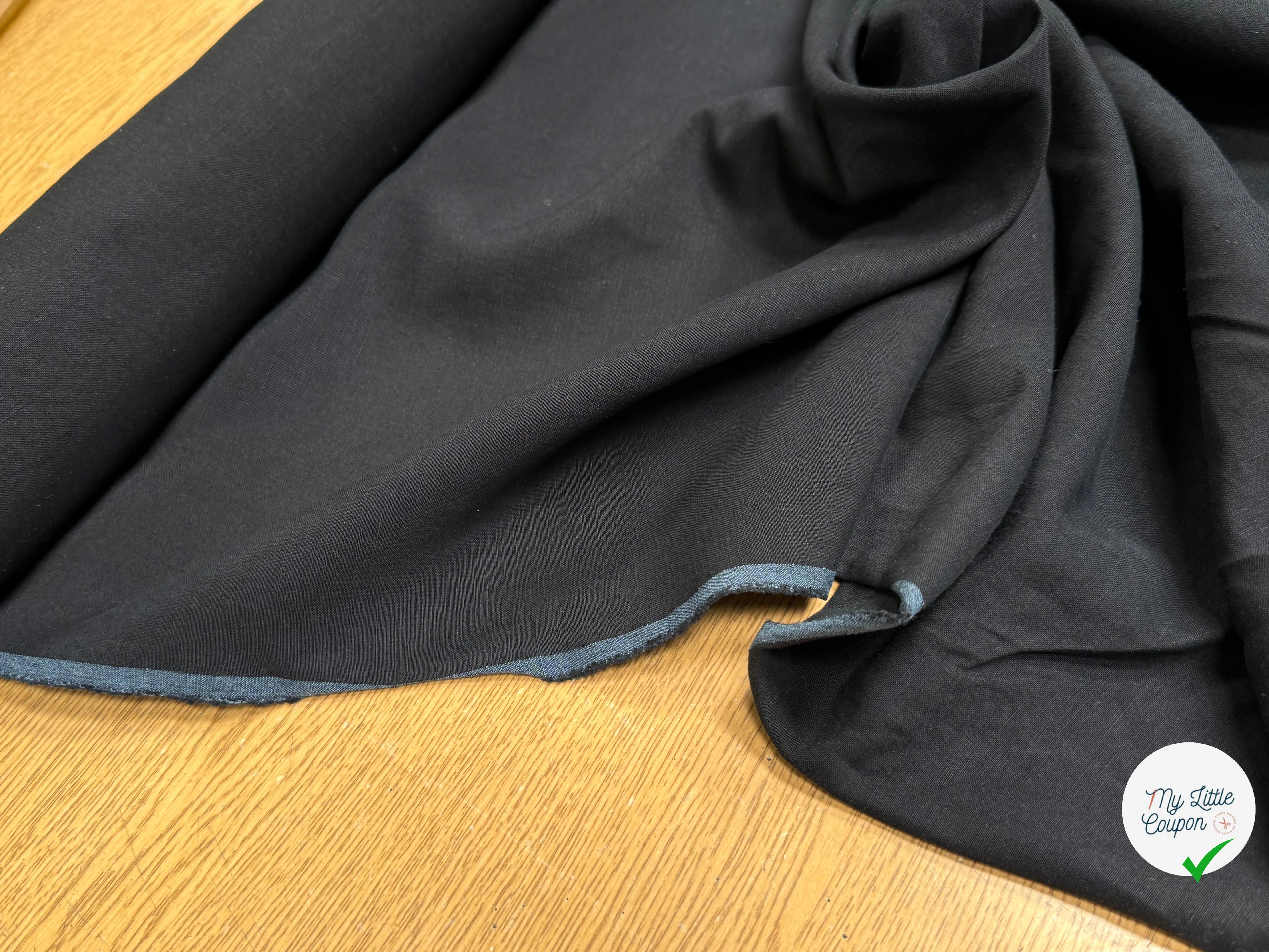 COTON LÉGER TEXTURÉ NOIR - My Little Coupon