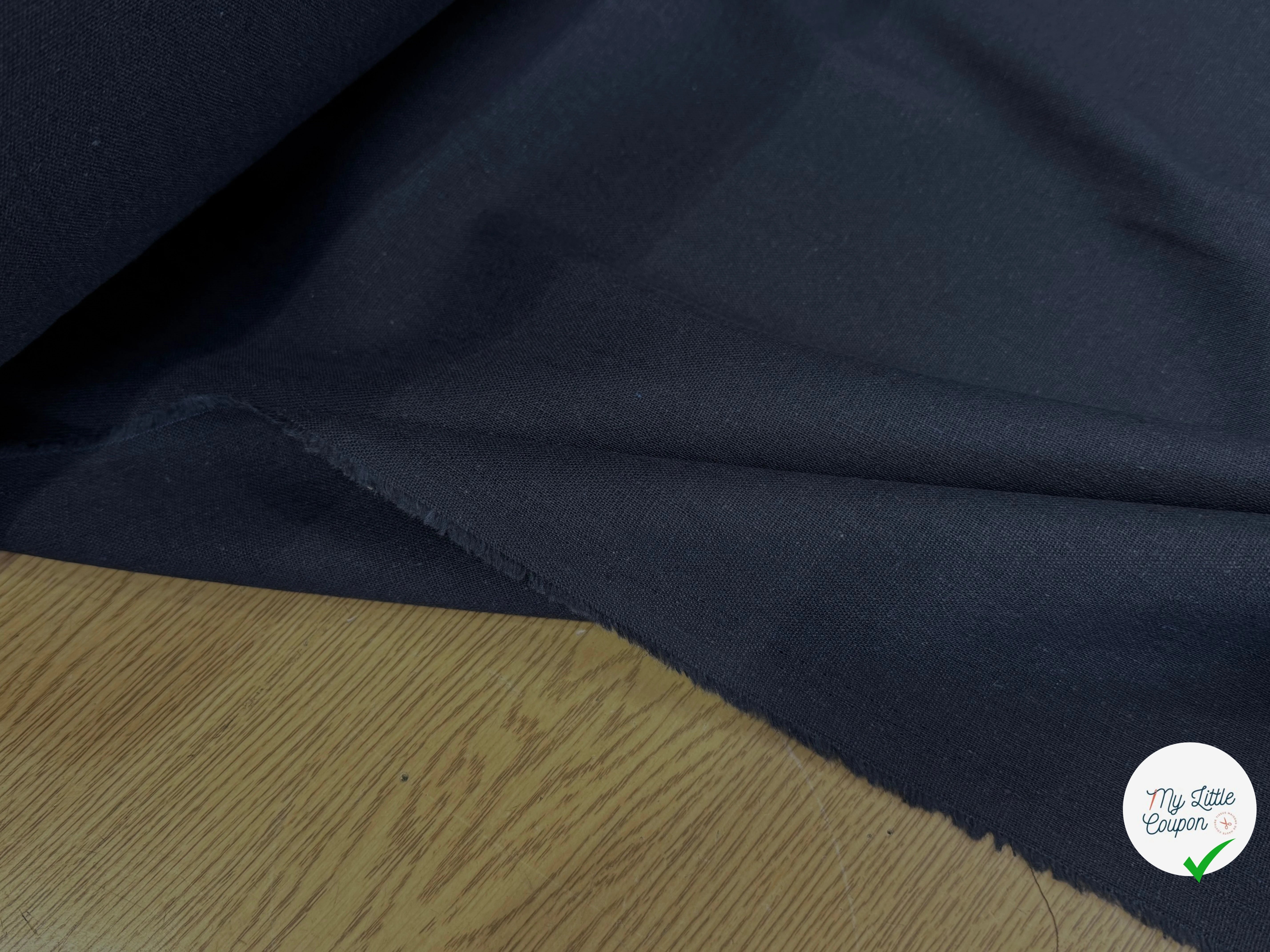 COTON LIN CHIC BLEU MARINE - My Little Coupon