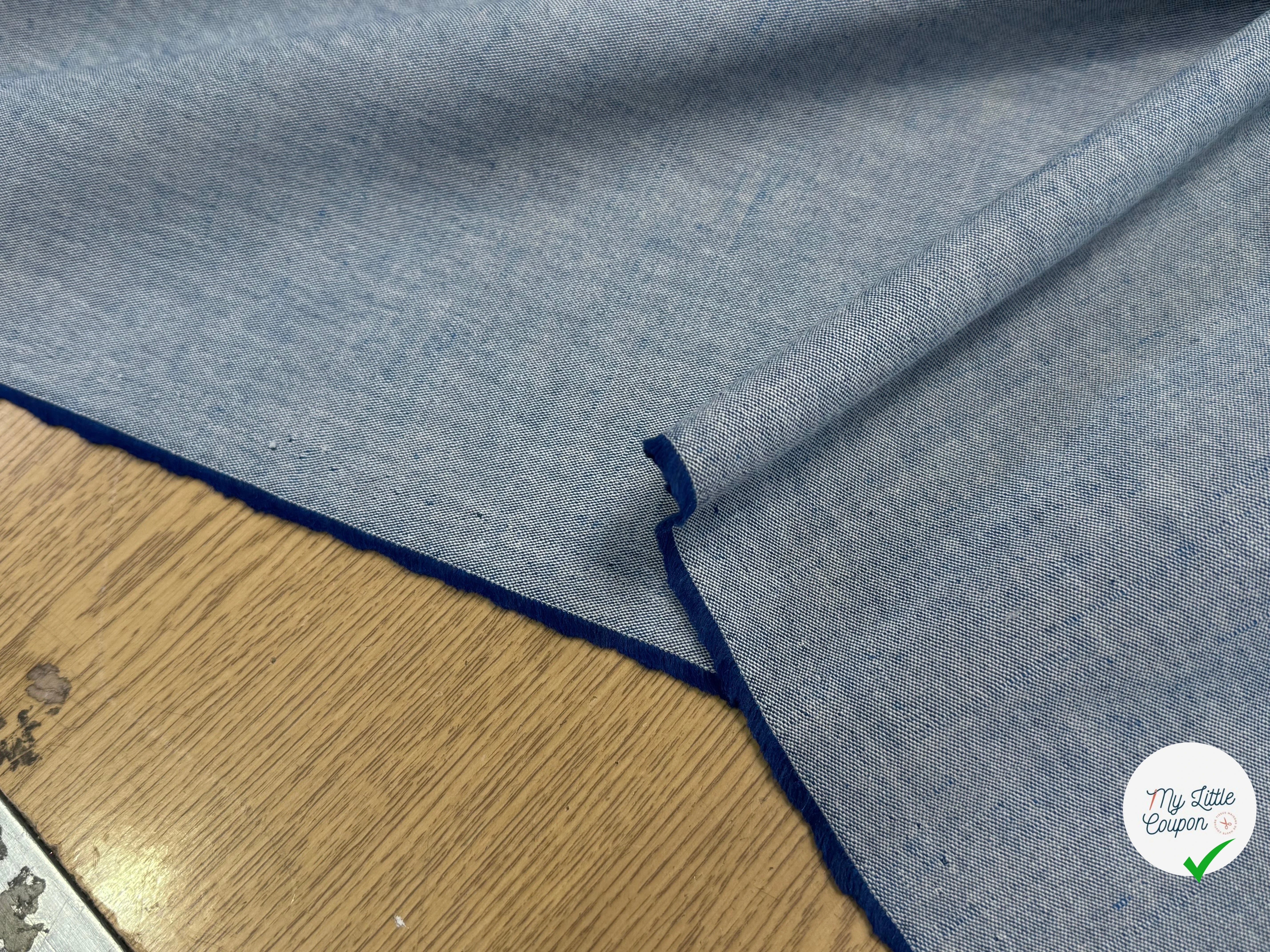 COTON LIN ET VISCOSE STRETCH EFFET JEAN - My Little Coupon