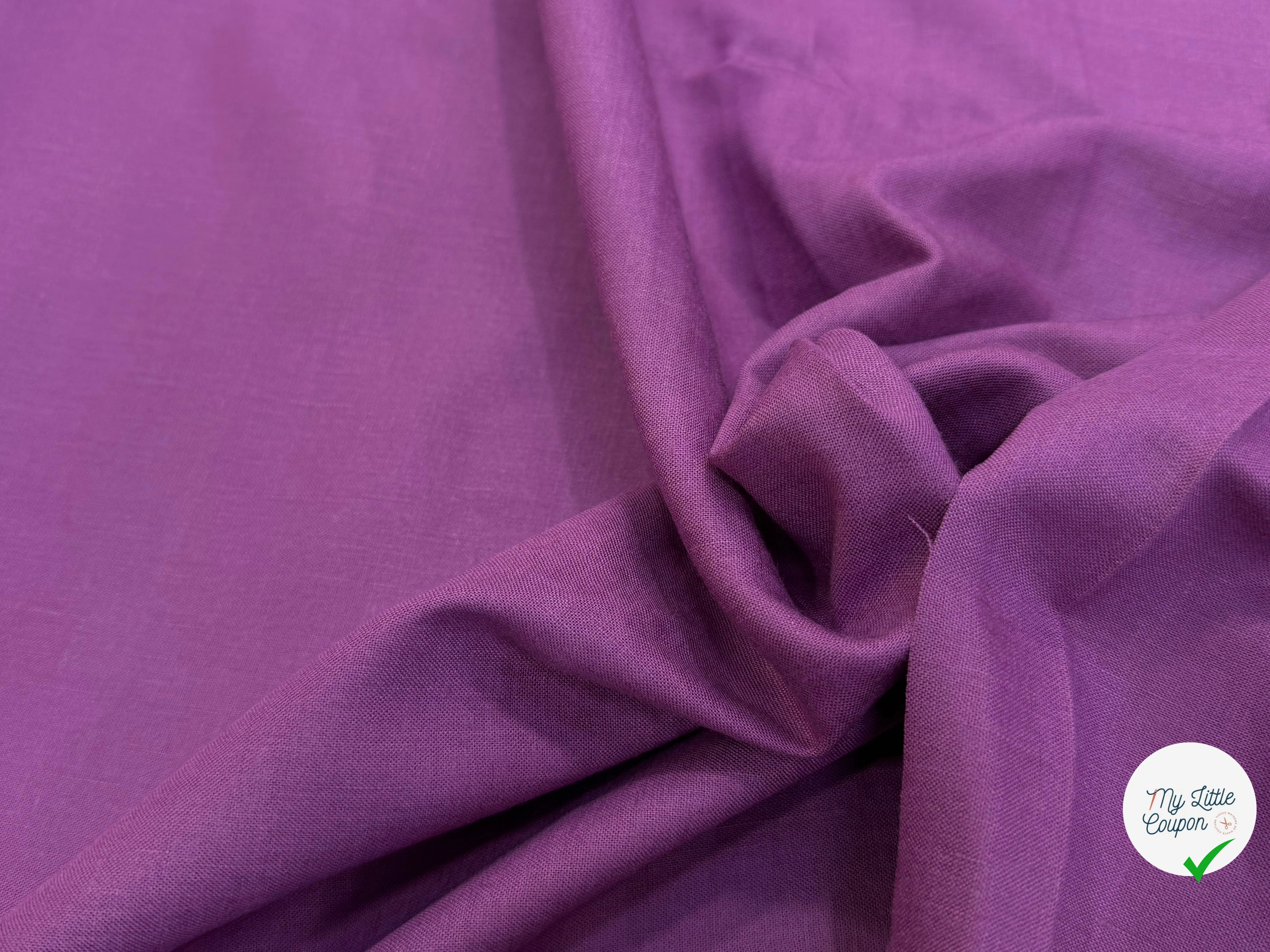 COTON LIN SOFT TOUCHER STRETCH VIOLET - My Little Coupon
