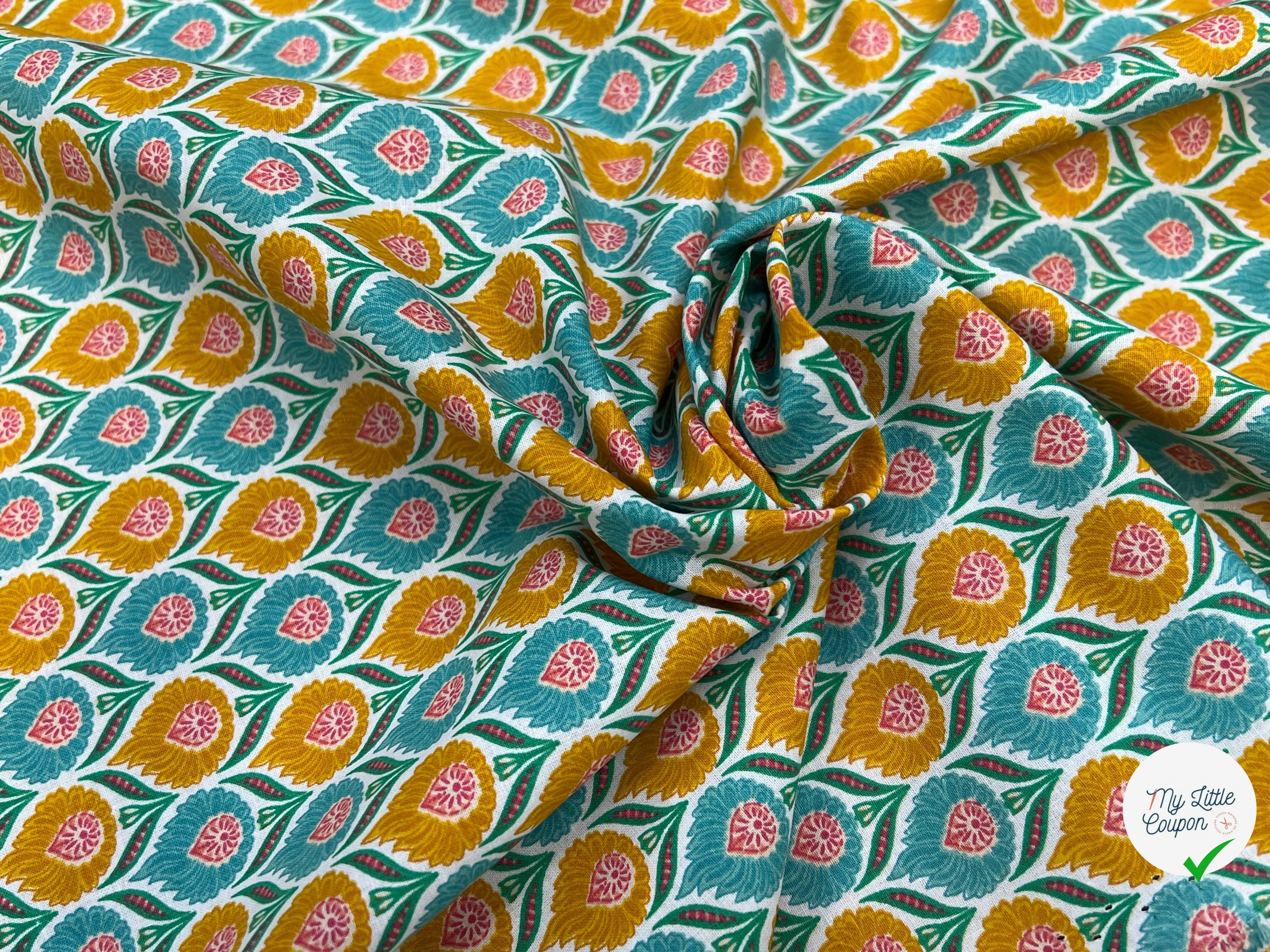 COTON LUKA BLANC CELADON 150 CM - My Little Coupon